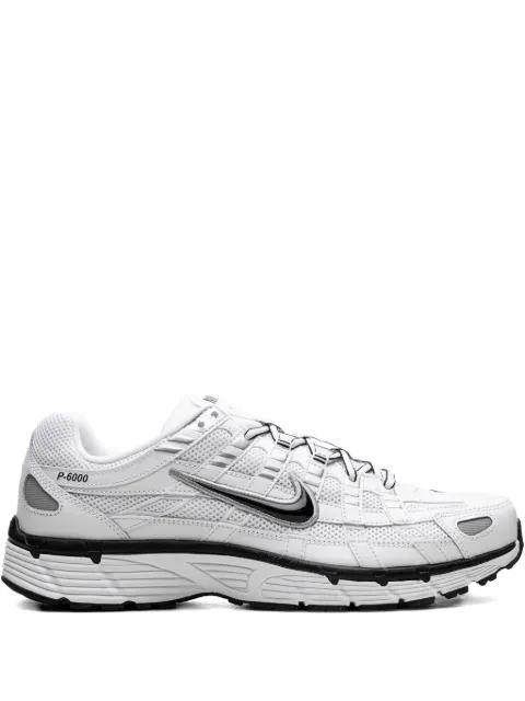 P-6000 "White Metallic Silver Black" sneakers by NIKE