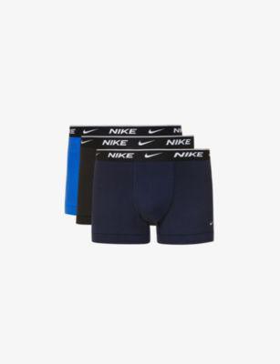 Pack of three Everyday stretch-cotton jersey trunks by NIKE