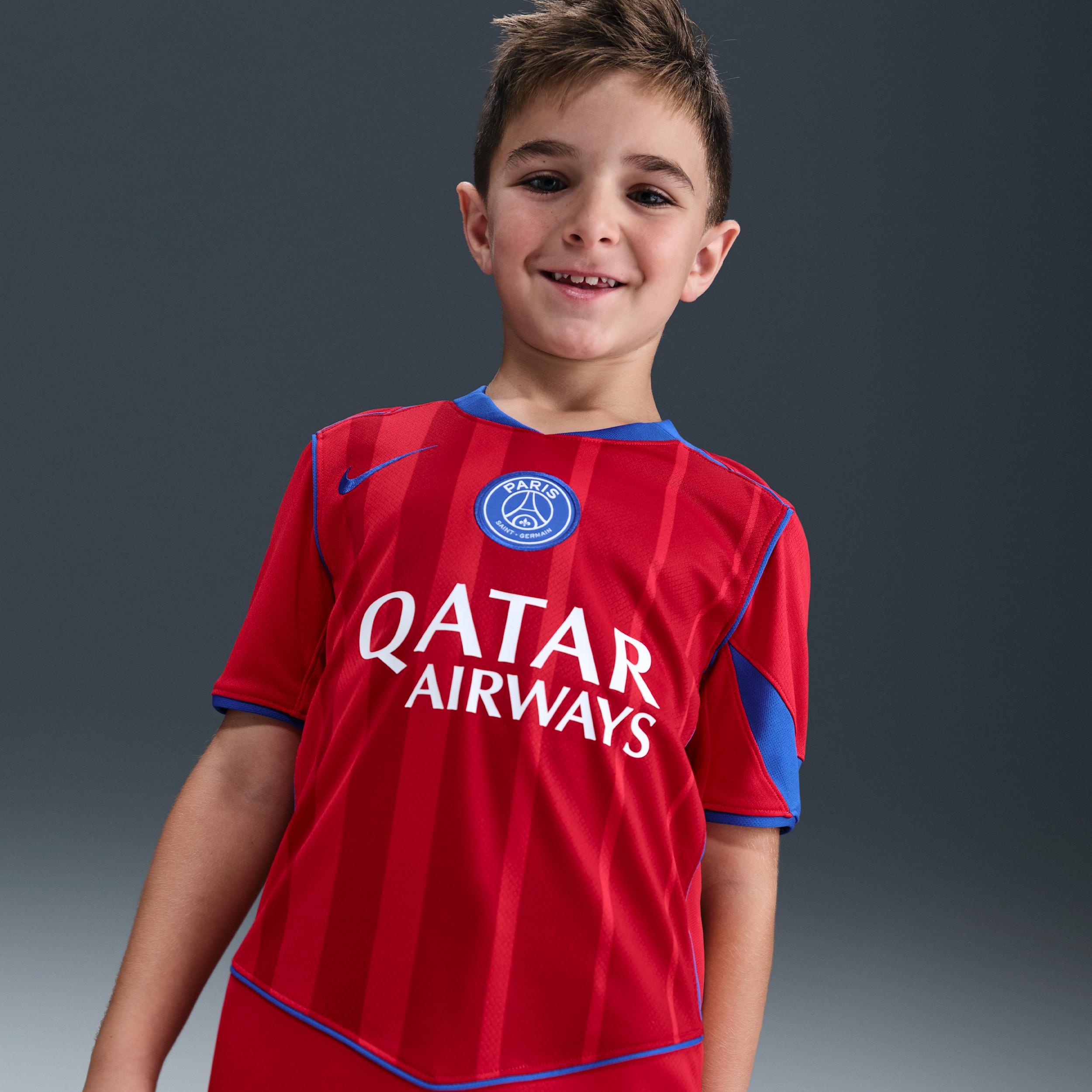 Paris Saint-Germain 2025/26 Stadium Third Big Kids' Nike Dri-FIT Total 90 Soccer Replica Jersey by NIKE