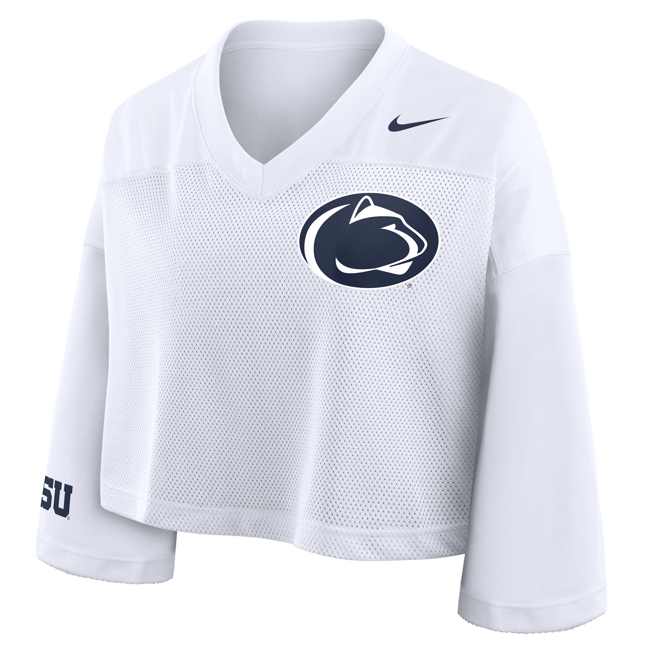 Penn State Jersey Nike Women's Dri-FIT College Cropped Top by NIKE