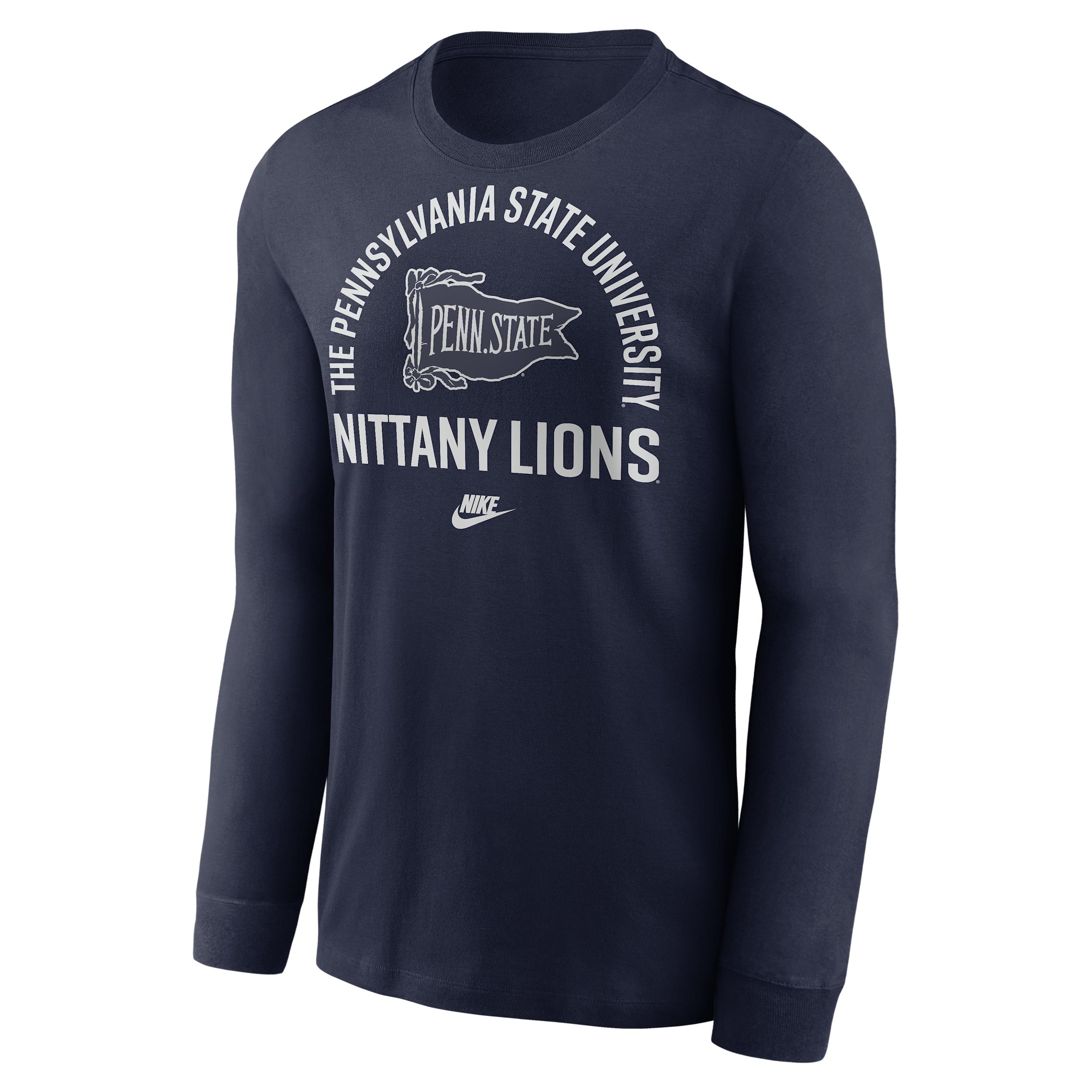 Penn State Legacy Arched Logo Nike Men's College Long-Sleeve T-Shirt by NIKE Penn State Legacy Arched Logo Nike Men's College Long-Sleeve T-Shirt by NIKE