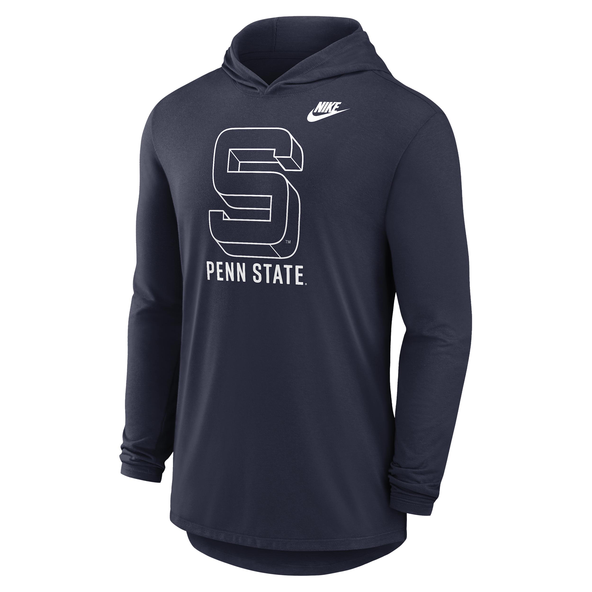 Penn State Legacy Nike Men's Dri-FIT College Long-Sleeve Hooded T-Shirt by NIKE