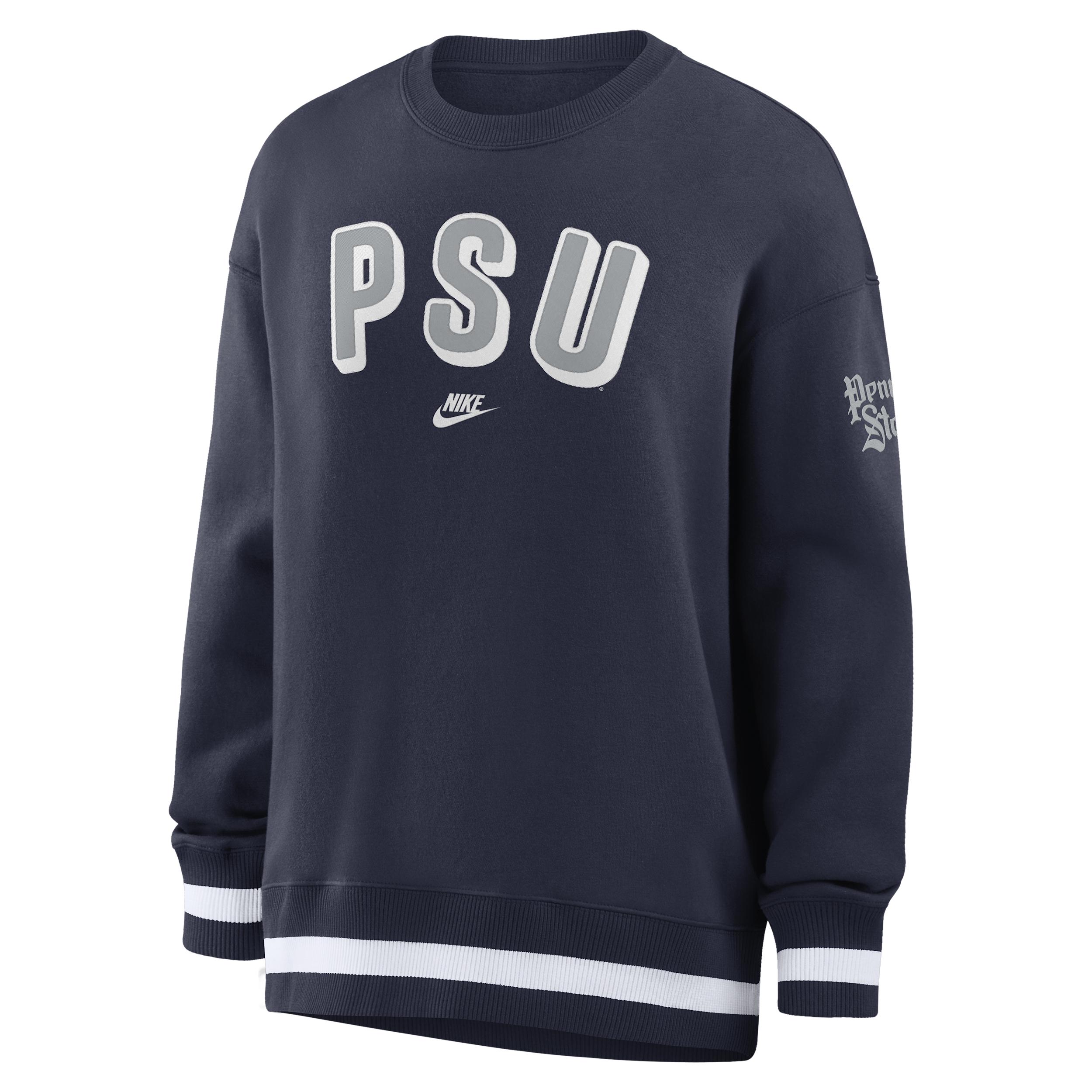 Penn State Legacy Phoenix Nike Women's College Oversized Pullover Crew by NIKE