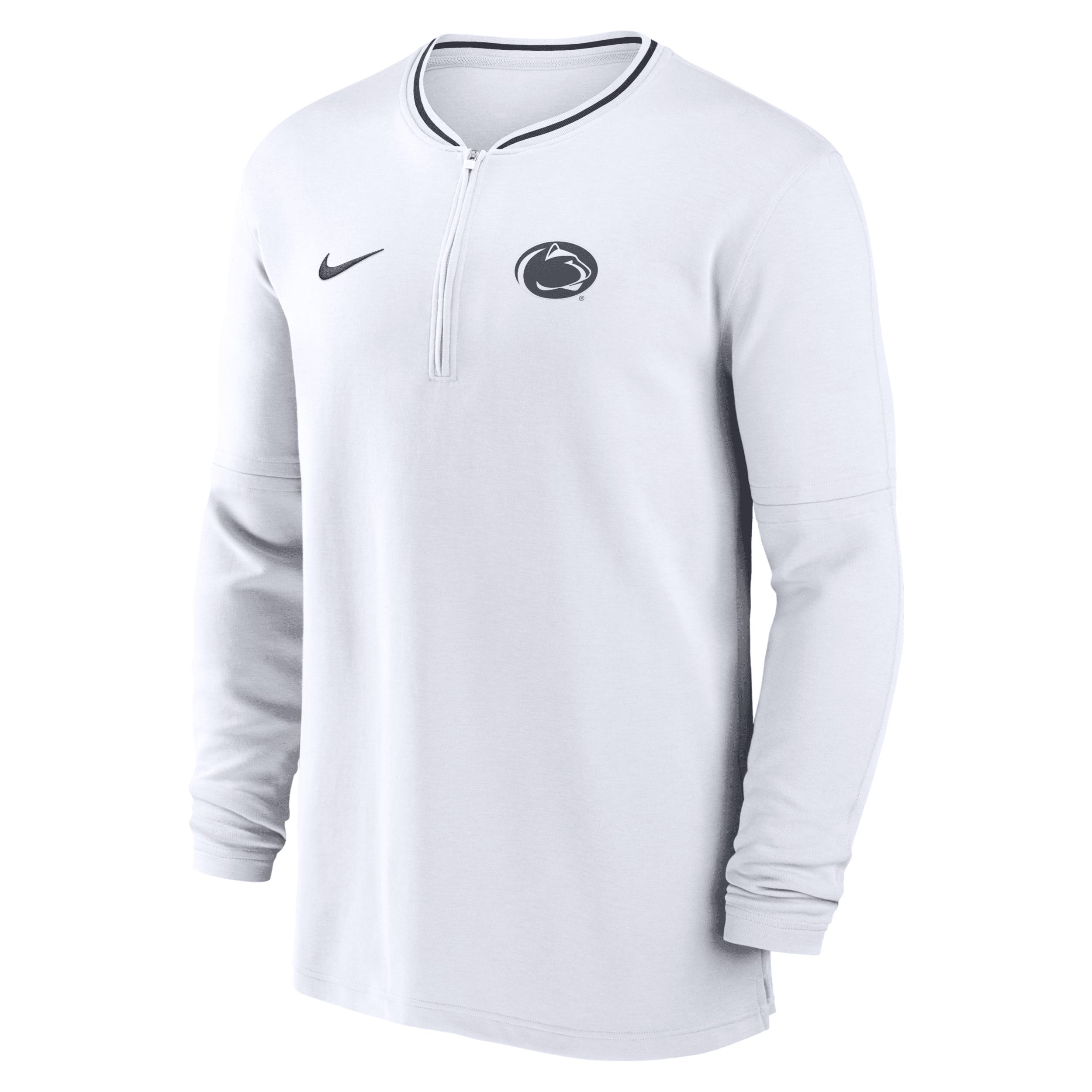 Penn State Nittany Lions Sideline Coach Nike Men's Dri-FIT College 1/2-Zip Long-Sleeve Top by NIKE
