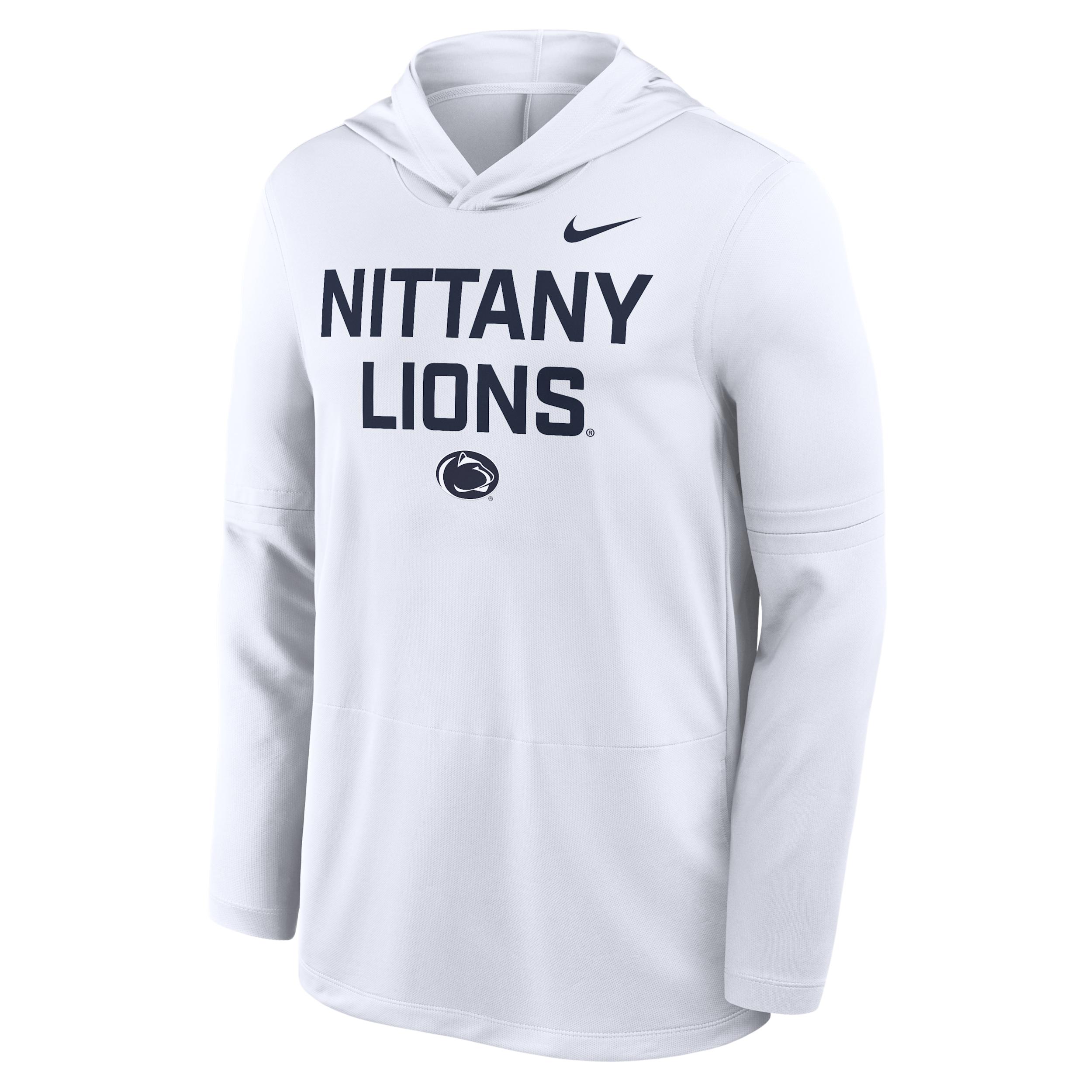 Penn State Sideline Nike Men's Dri-FIT College Long-Sleeve Hooded Top by NIKE