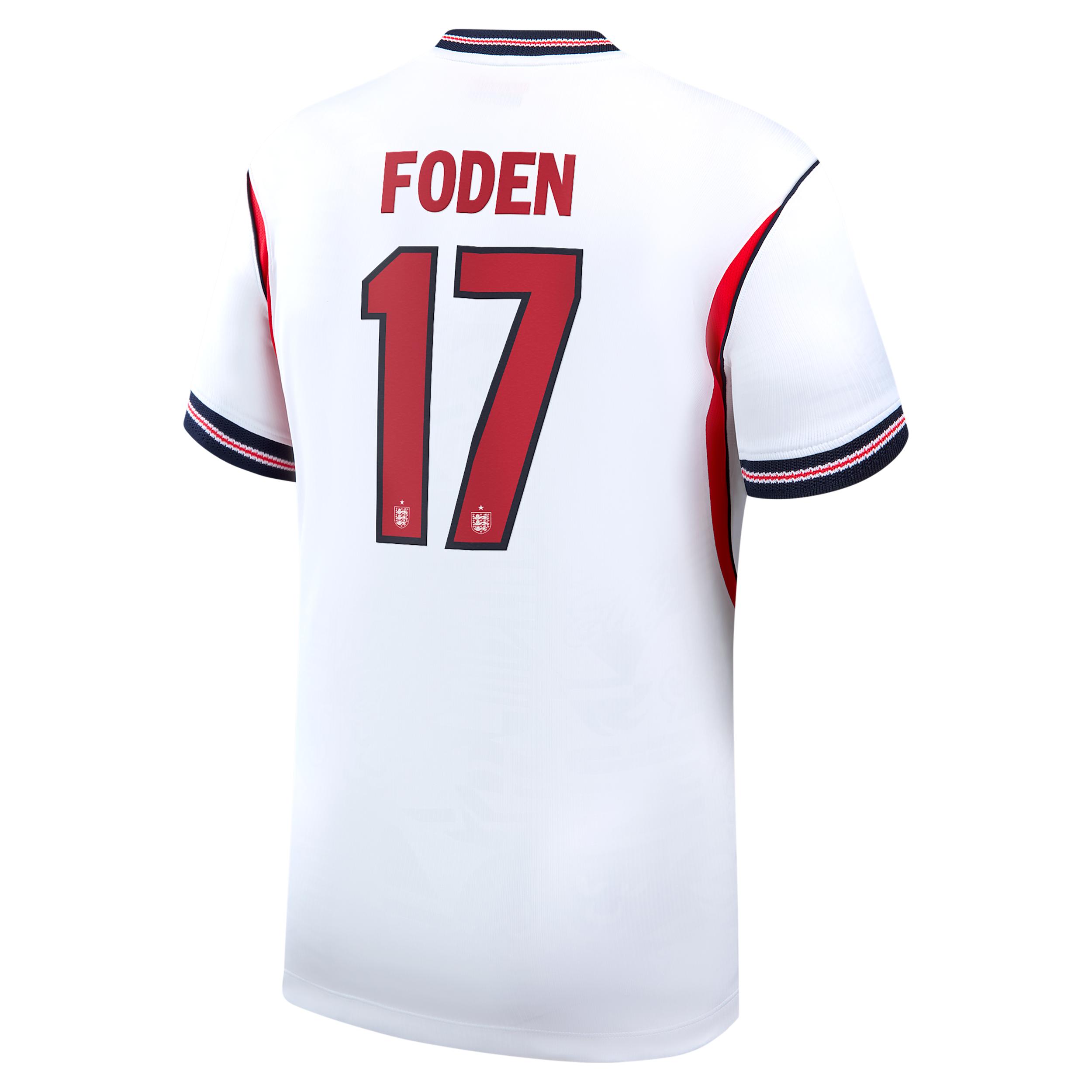 Phil Foden England National Team 2026 Stadium Home Nike Men's Dri-FIT Soccer Jersey by NIKE