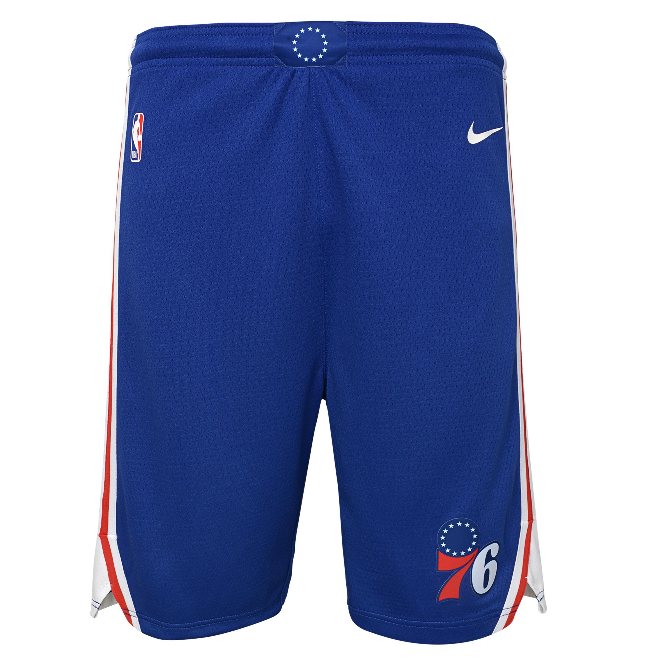 Philadelphia 76ers Icon Edition Big Kids' Nike Dri-FIT NBA Swingman Shorts by NIKE