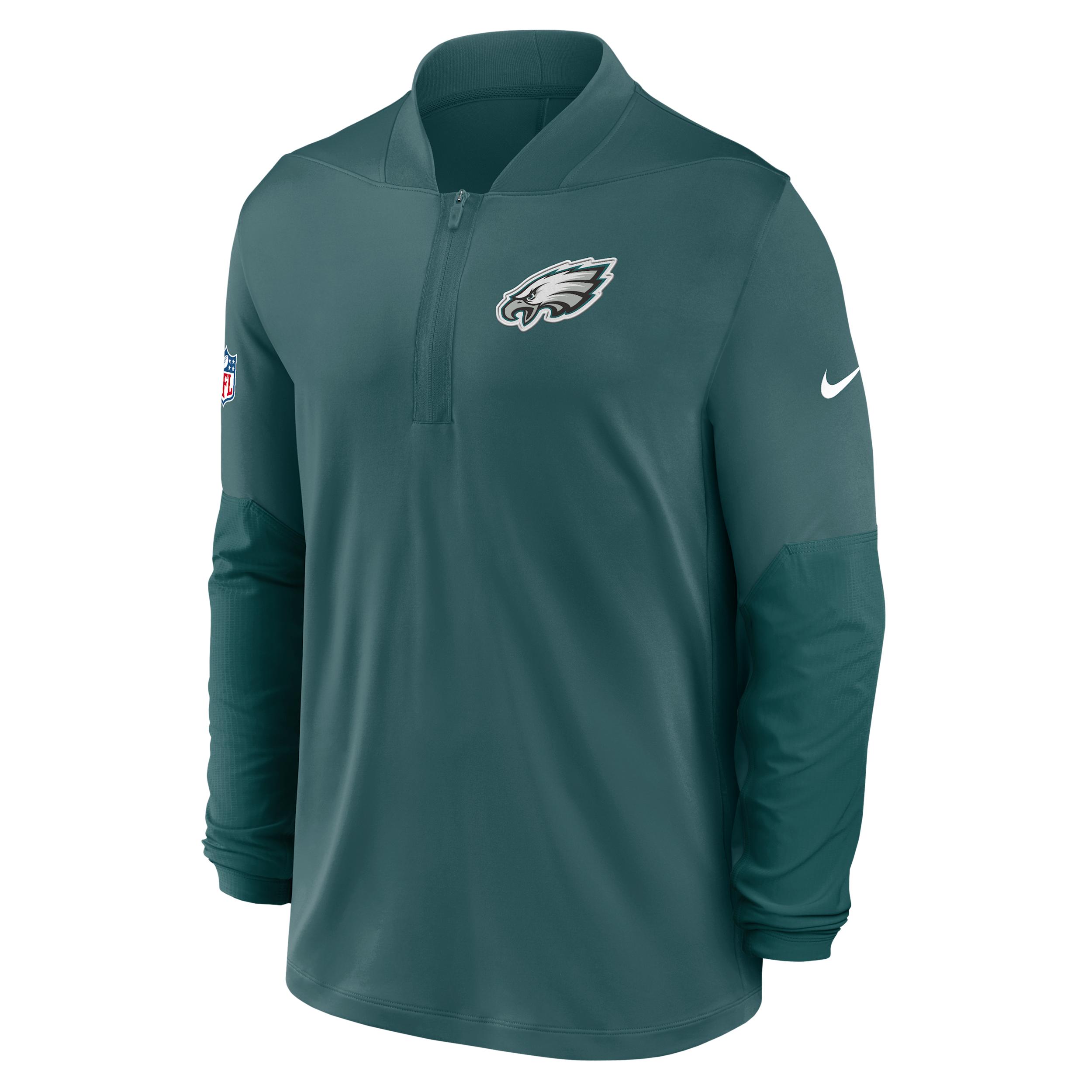 Philadelphia Eagles Feel The Pressure Nike Men's Dri-FIT NFL 1/2-Zip Top by NIKE