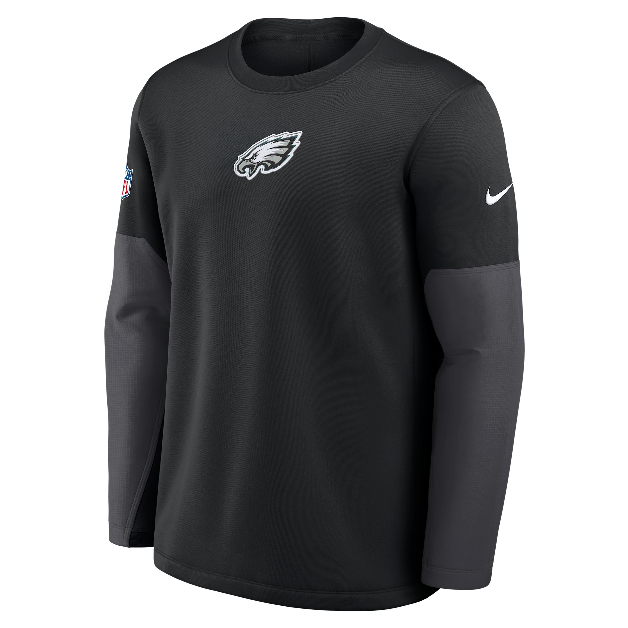Philadelphia Eagles Scripted To Win Sideline Coach Nike Men's Therma-FIT NFL Long-Sleeve T-Shirt by NIKE