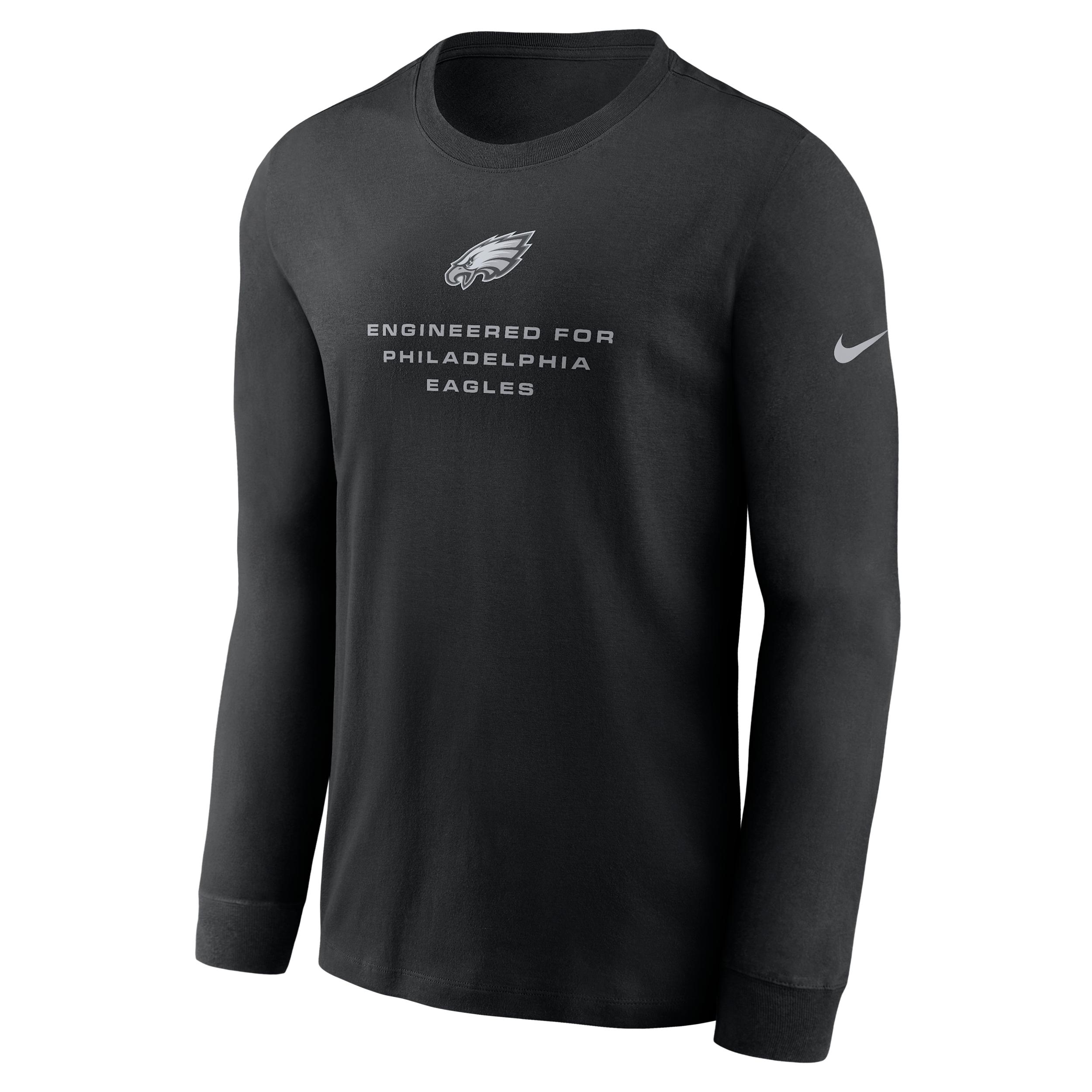 Philadelphia Eagles Team Issue Nike Men's Dri-FIT NFL Long-Sleeve T-Shirt by NIKE