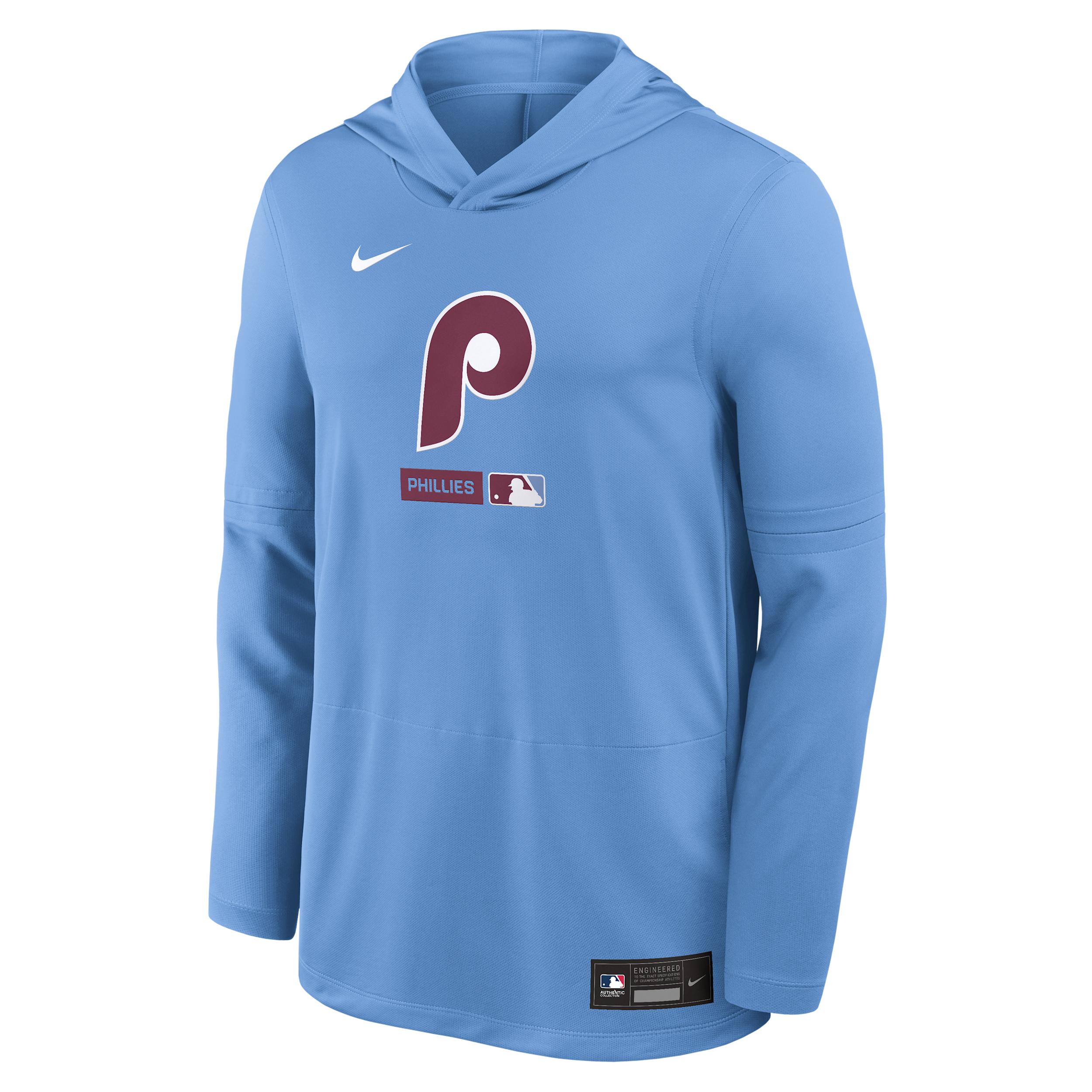 Philadelphia Phillies Authentic Collection Nike Men's Dri-FIT MLB Long-Sleeve Hooded Top by NIKE
