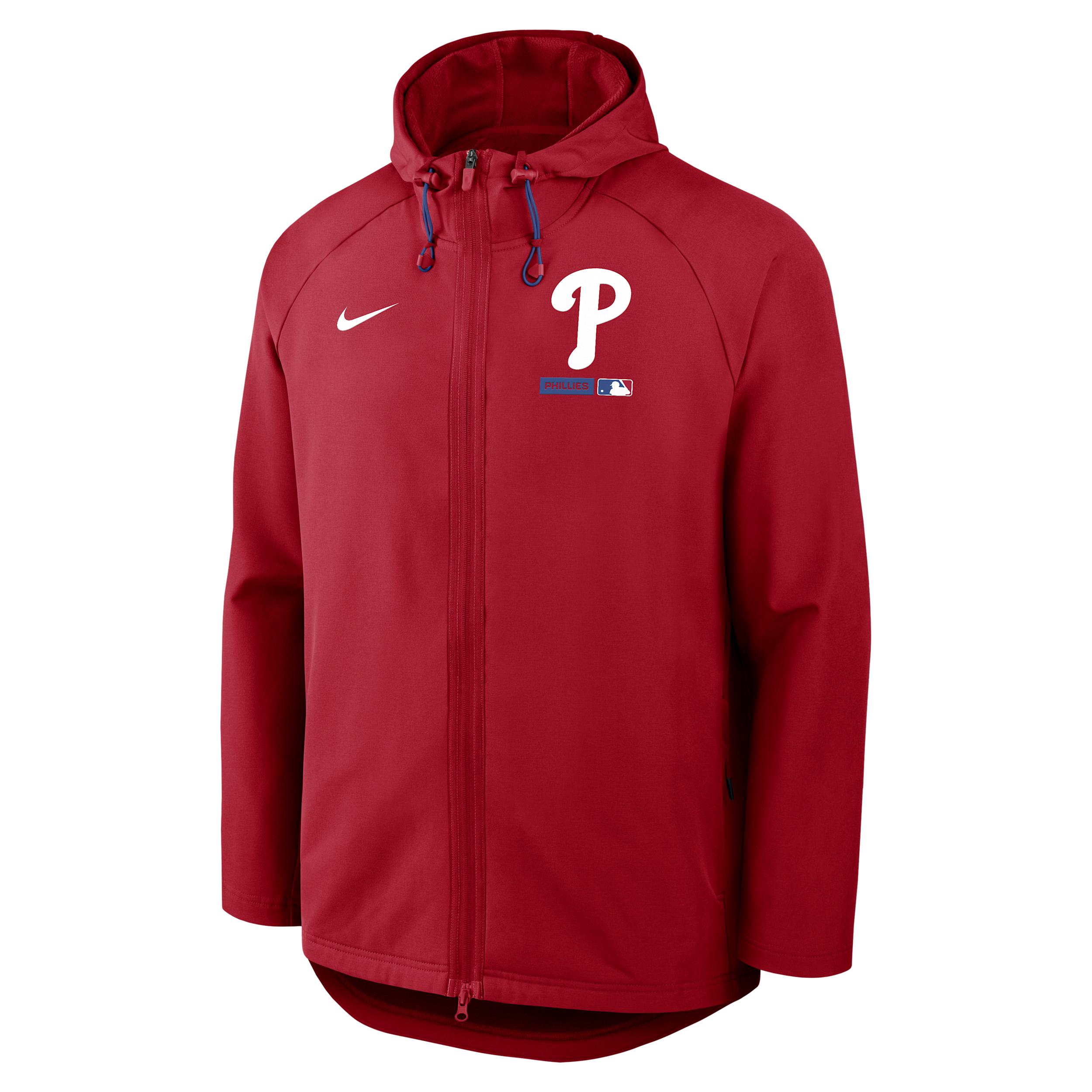 Philadelphia Phillies Authentic Collection Nike Men's Therma-FIT MLB Full-Zip Hooded Jacket by NIKE