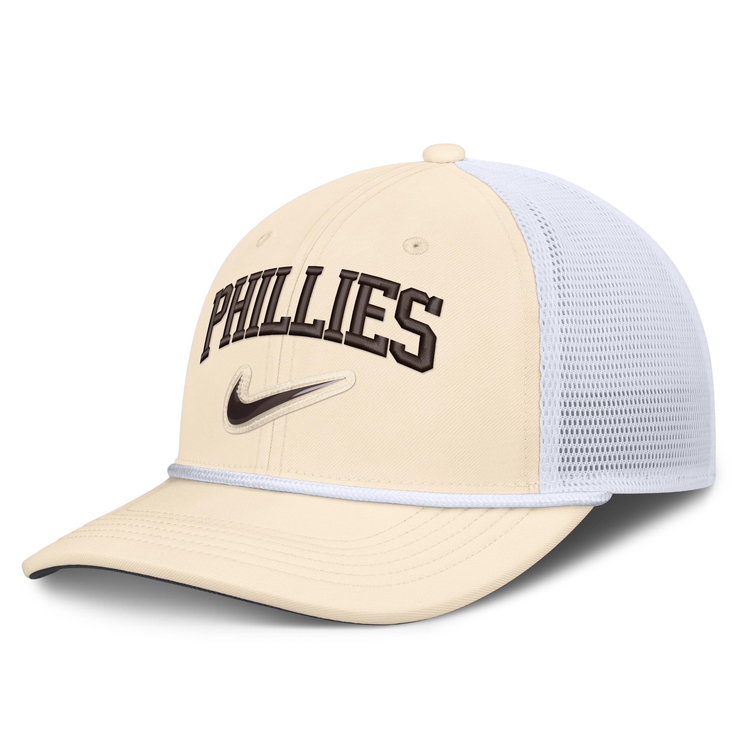 Philadelphia Phillies Rise Nike Men's Dri-FIT MLB Trucker Adjustable Hat by NIKE