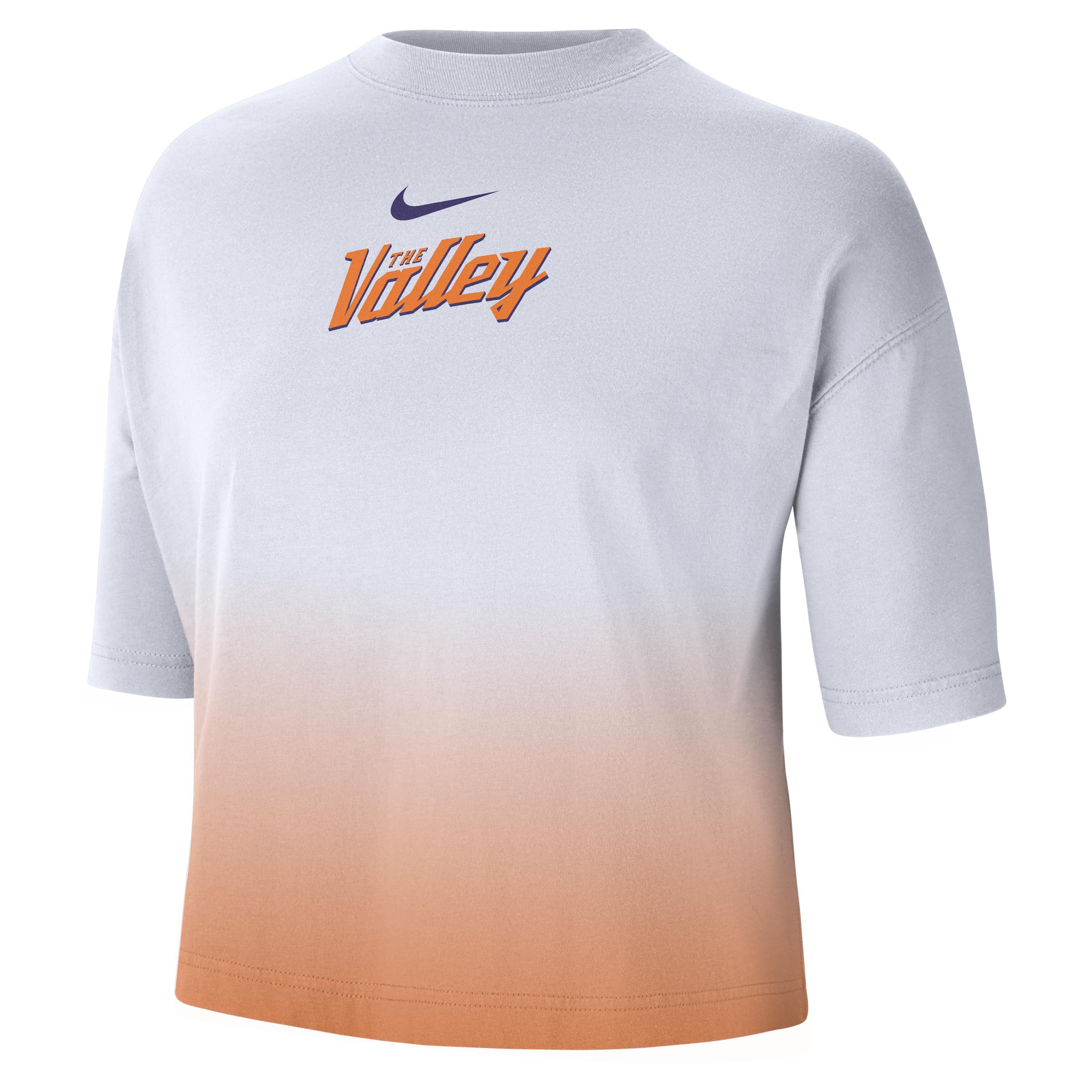 Phoenix Suns Courtside City Edition Premium Nike Women's NBA Boxy T-Shirt by NIKE Phoenix Suns Courtside City Edition Premium Nike Women's NBA Boxy T-Shirt by NIKE