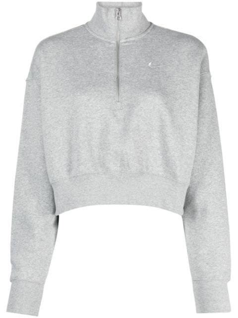 Phoenix cropped zip-up sweatshirt by NIKE