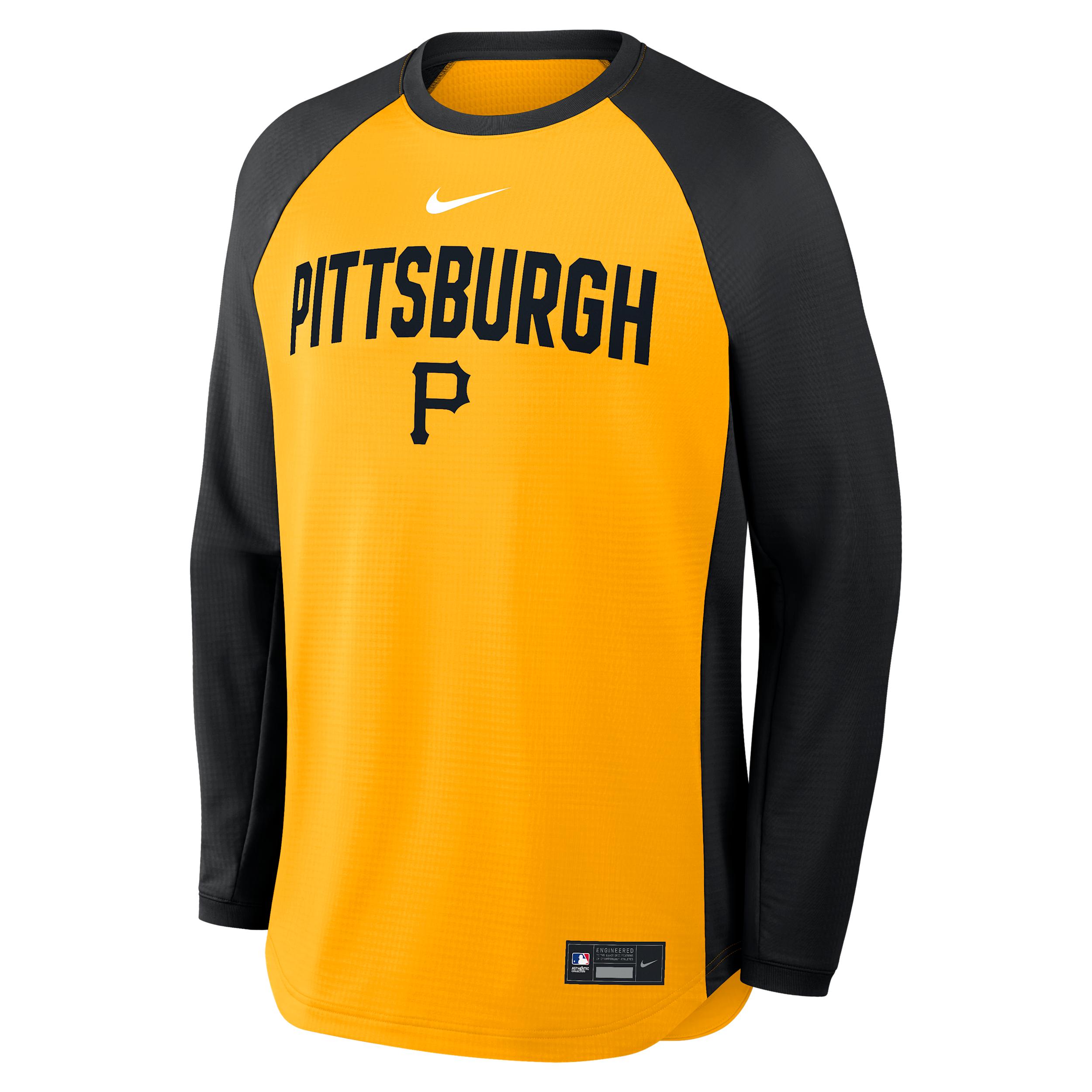 Pittsburgh Pirates Authentic Collection Nike Men's Dri-FIT Pullover Crew by NIKE