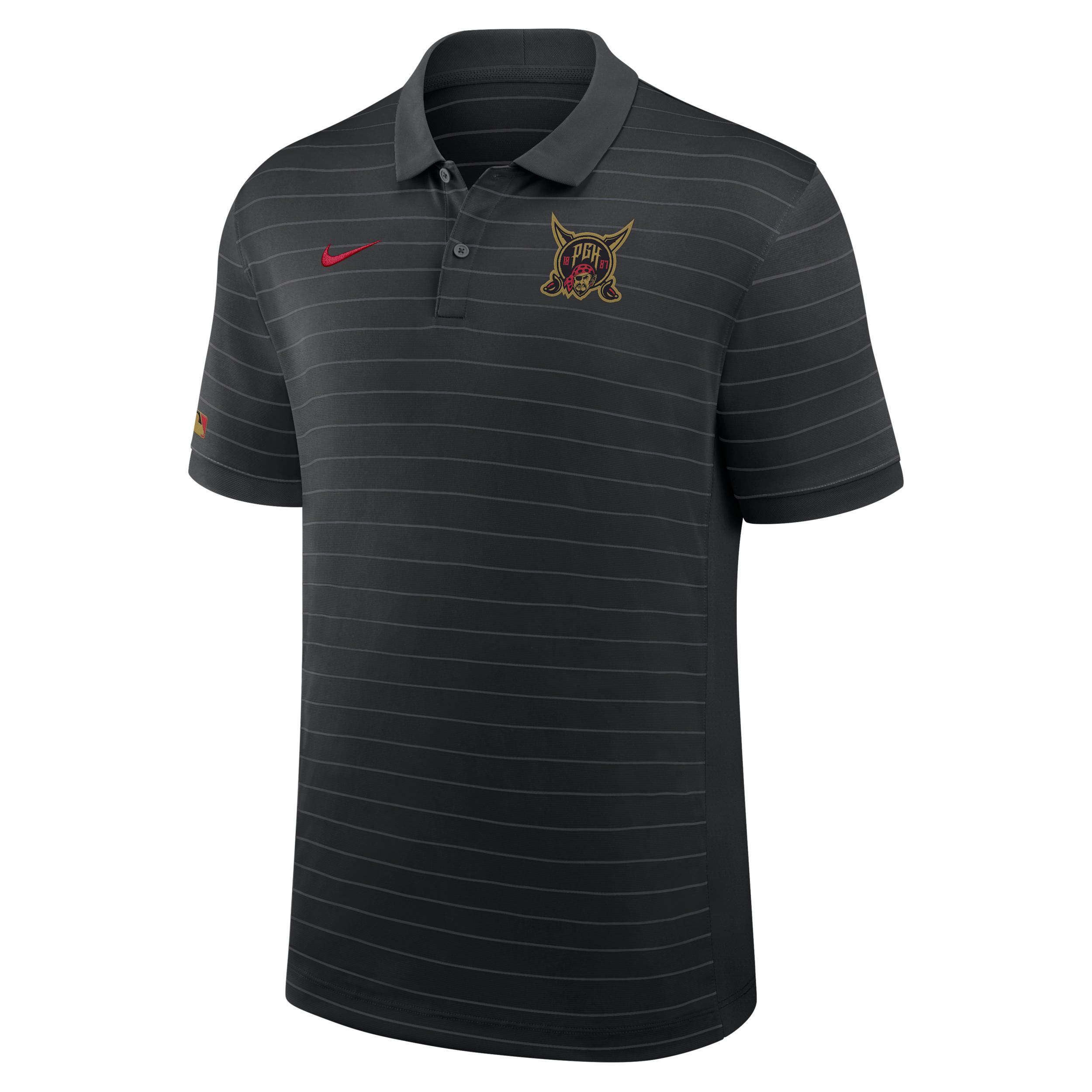Pittsburgh Pirates City Connect Striped Victory Nike Men's Dri-FIT MLB Polo by NIKE