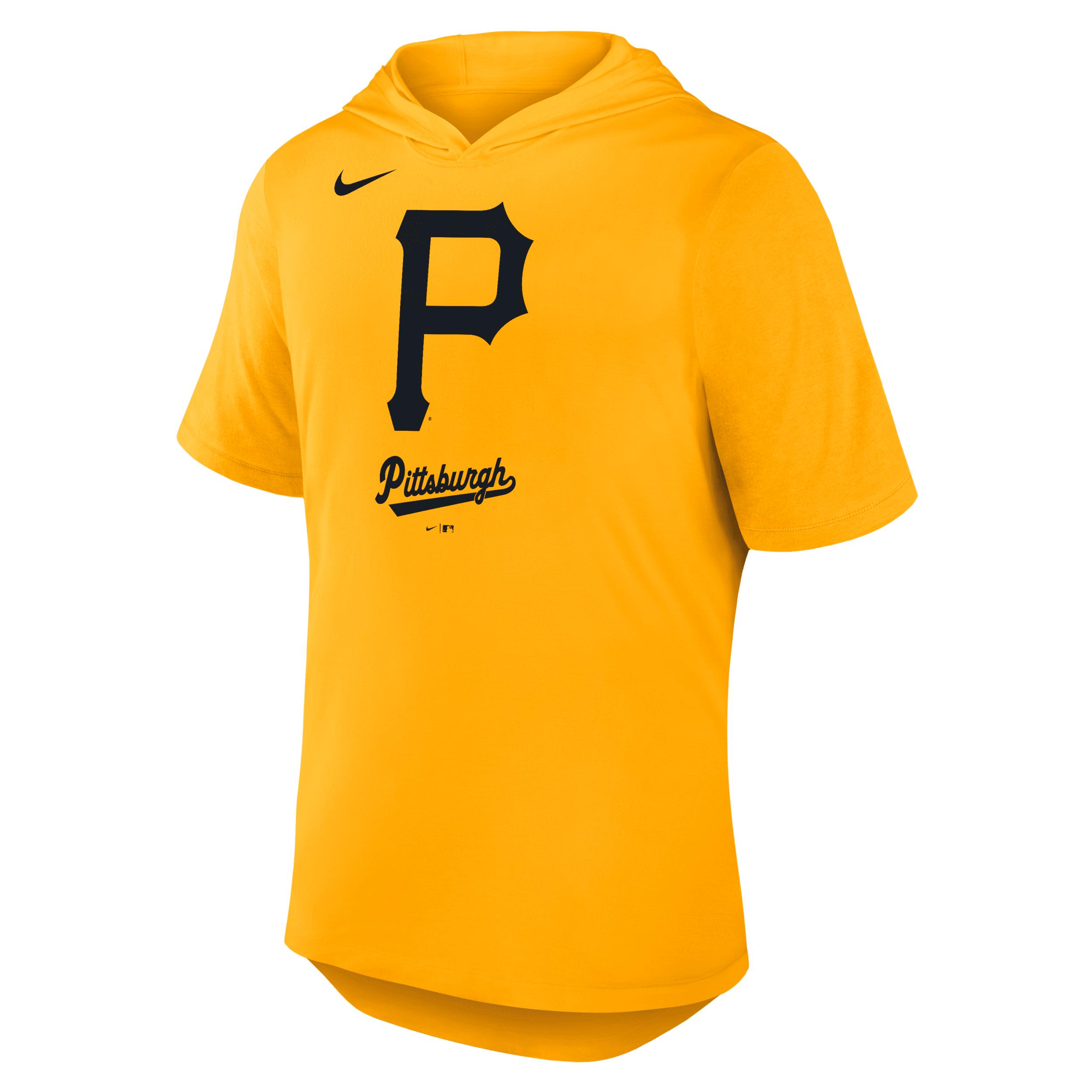 Pittsburgh Pirates Logo Nike Men's Dri-FIT MLB Hooded T-Shirt by NIKE