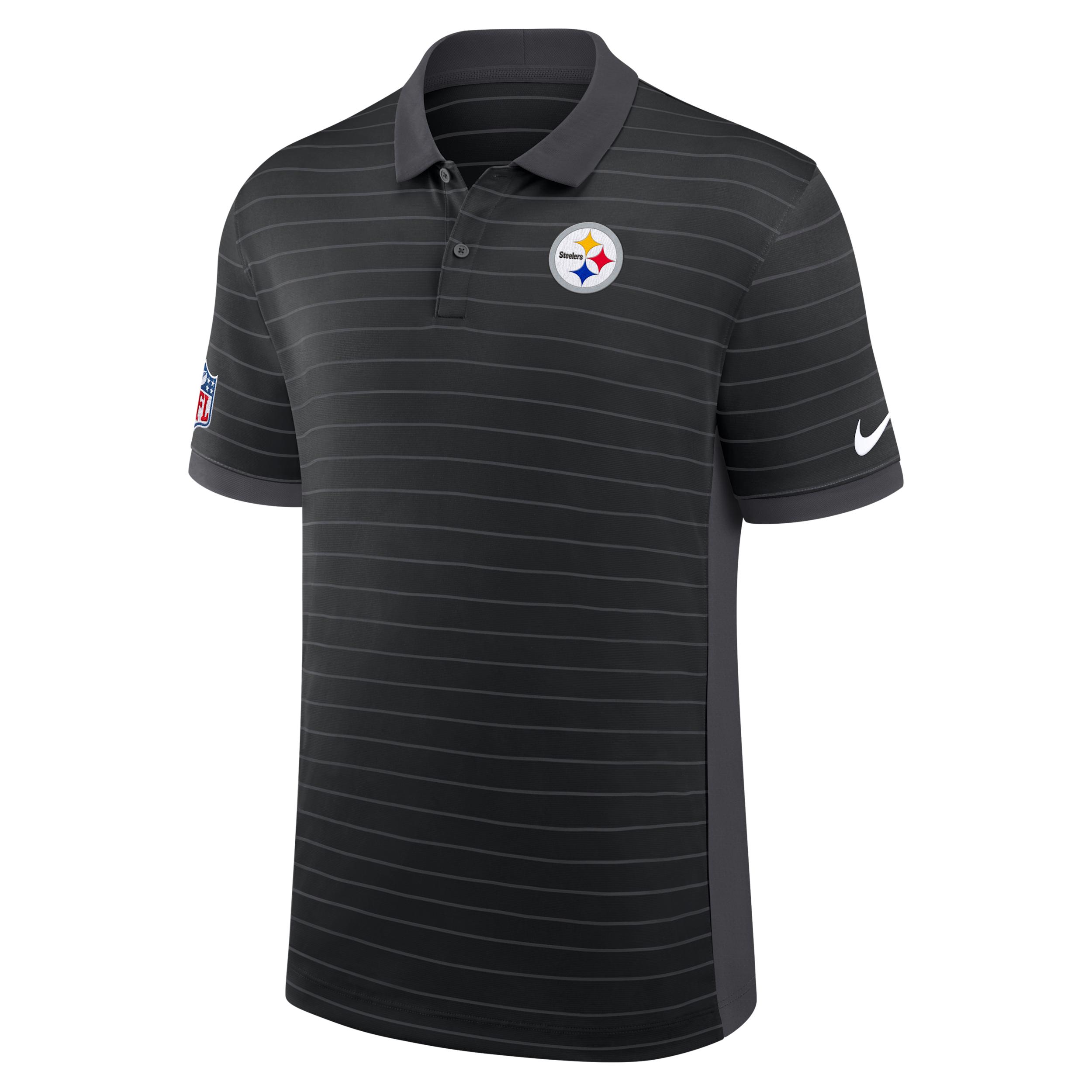 Pittsburgh Steelers Sideline Victory Stripe Nike Men's Dri-FIT NFL Polo by NIKE