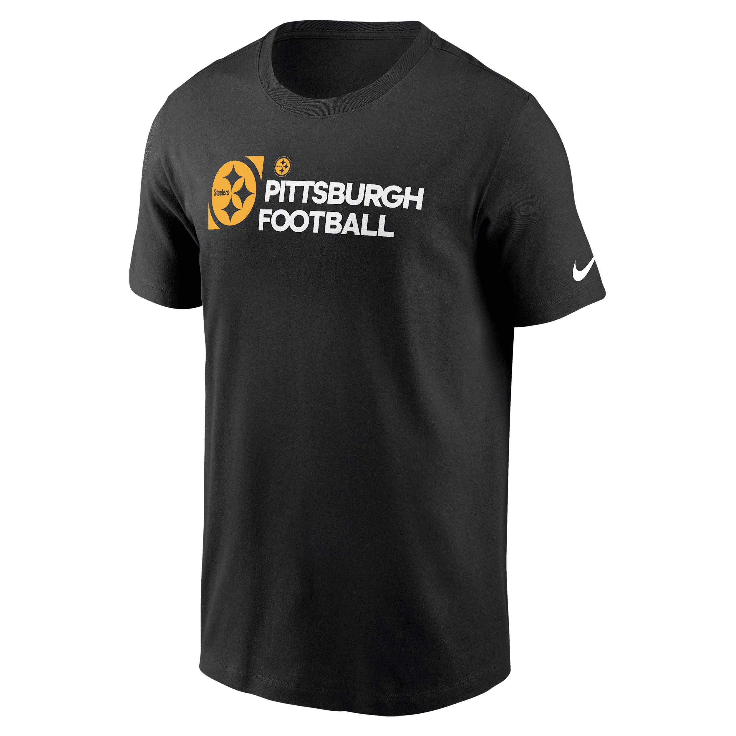 Pittsburgh Steelers Team Outline Essential T-Shirt Nike Men's NFL T-Shirt by NIKE