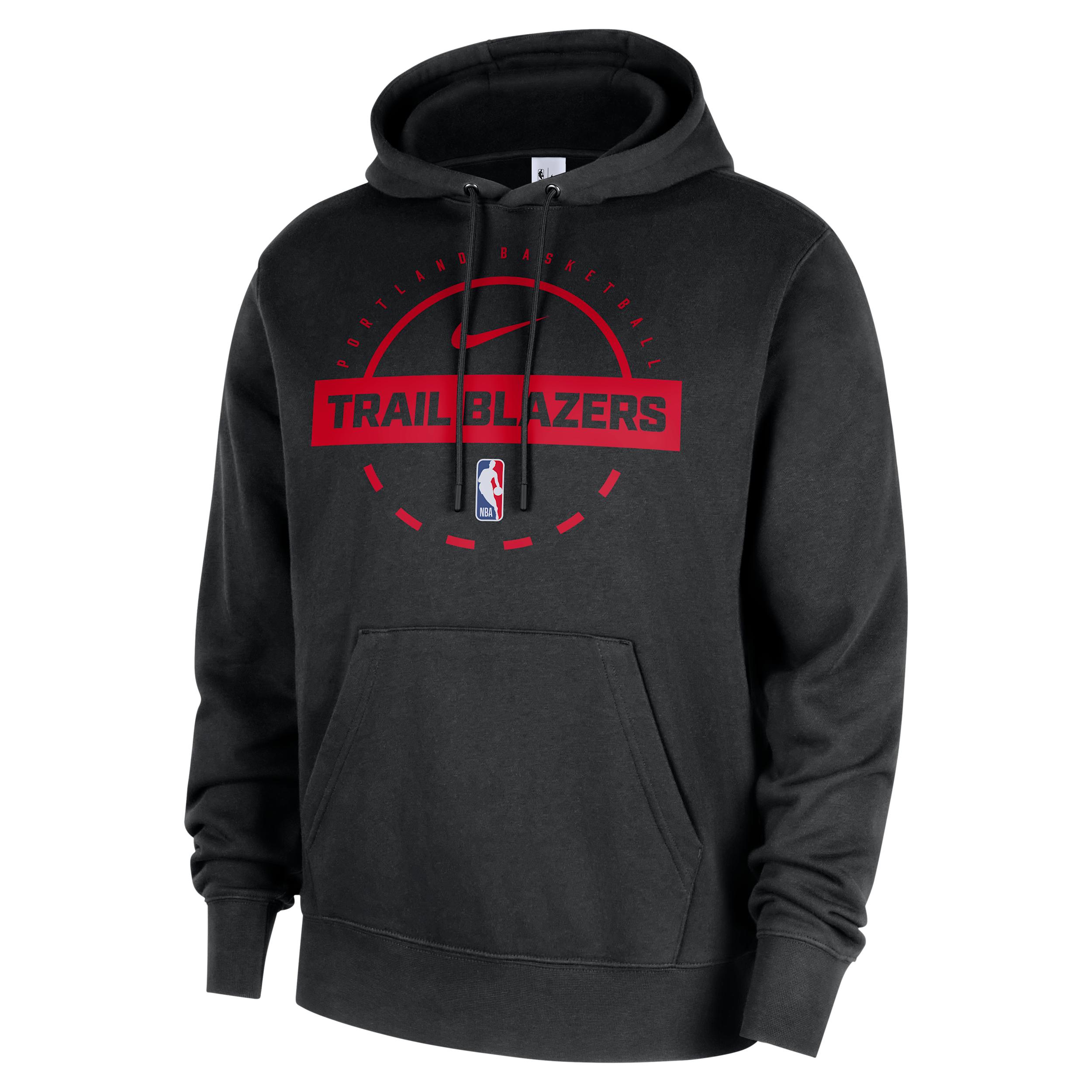Portland Trail Blazers Club Nike Men's NBA Practice Pullover Hoodie by NIKE