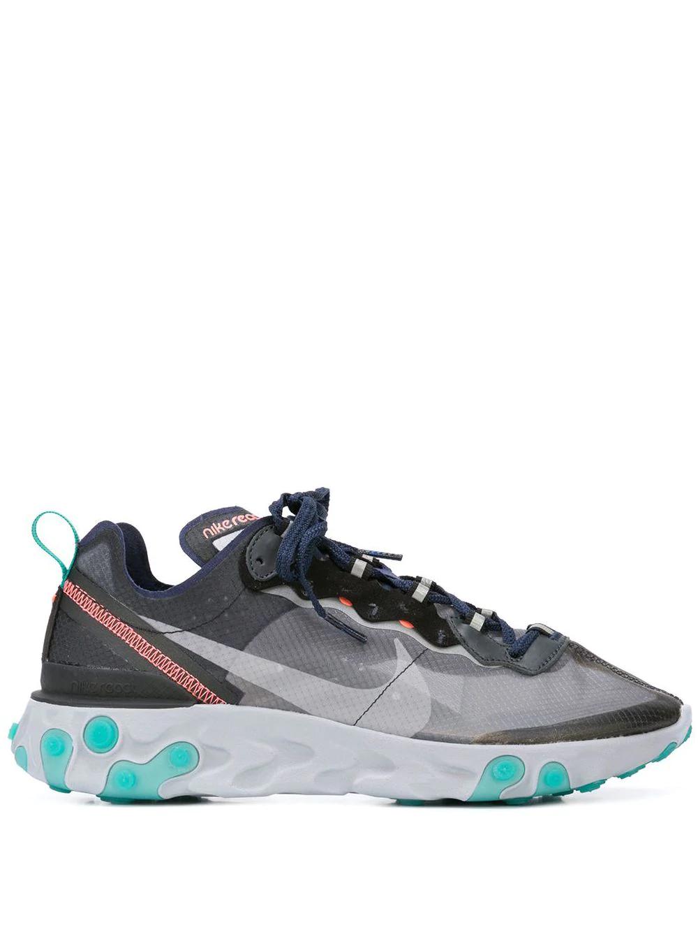 React Element 87 "Black/Midnight Navy" sneakers by NIKE