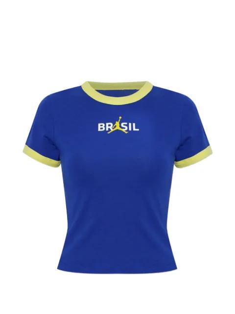 Retro Brazil P6 logo-print T-shirt by NIKE