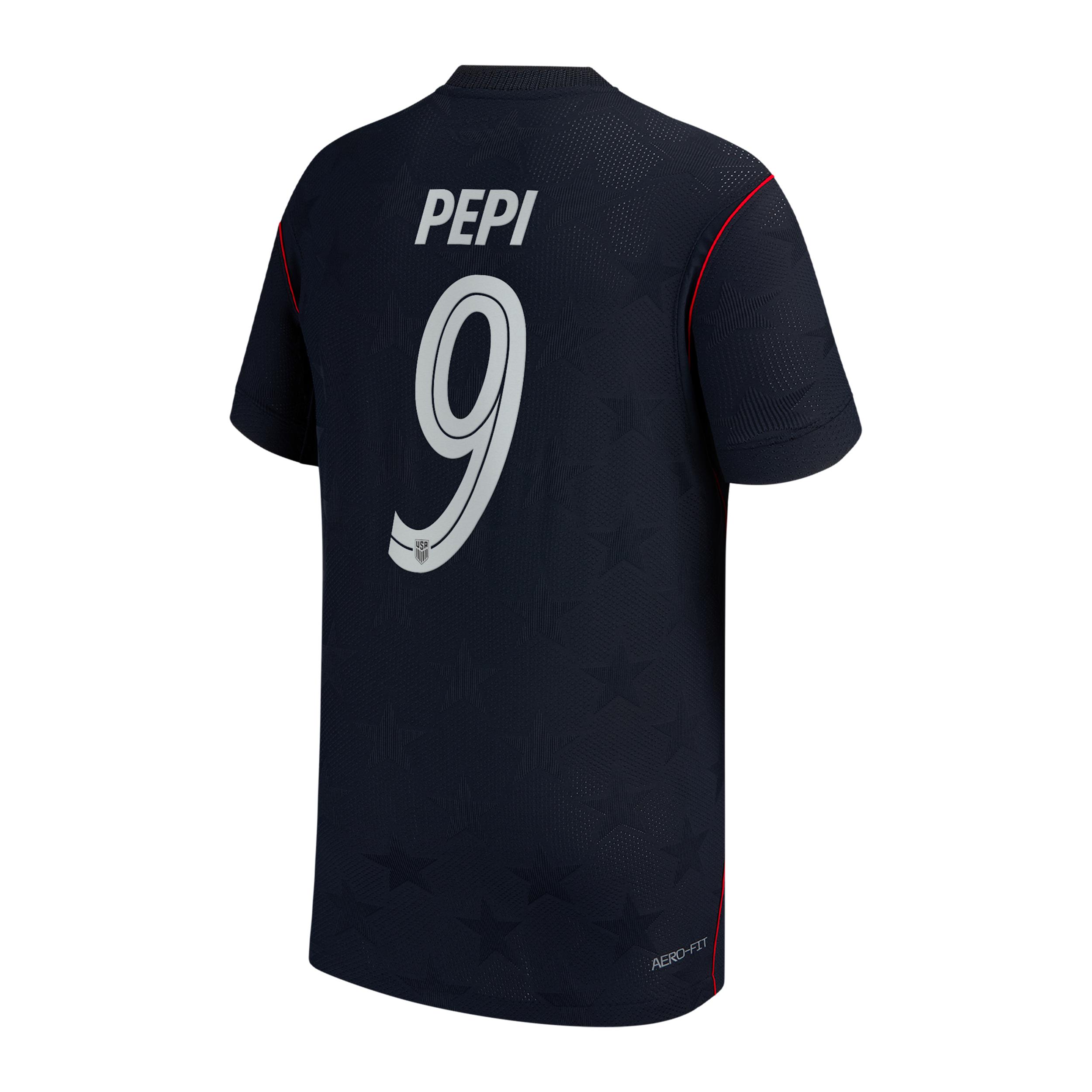 Ricardo Pepi USMNT 2026 Match Away Big Kids' Nike Aero-FIT Soccer Jersey by NIKE