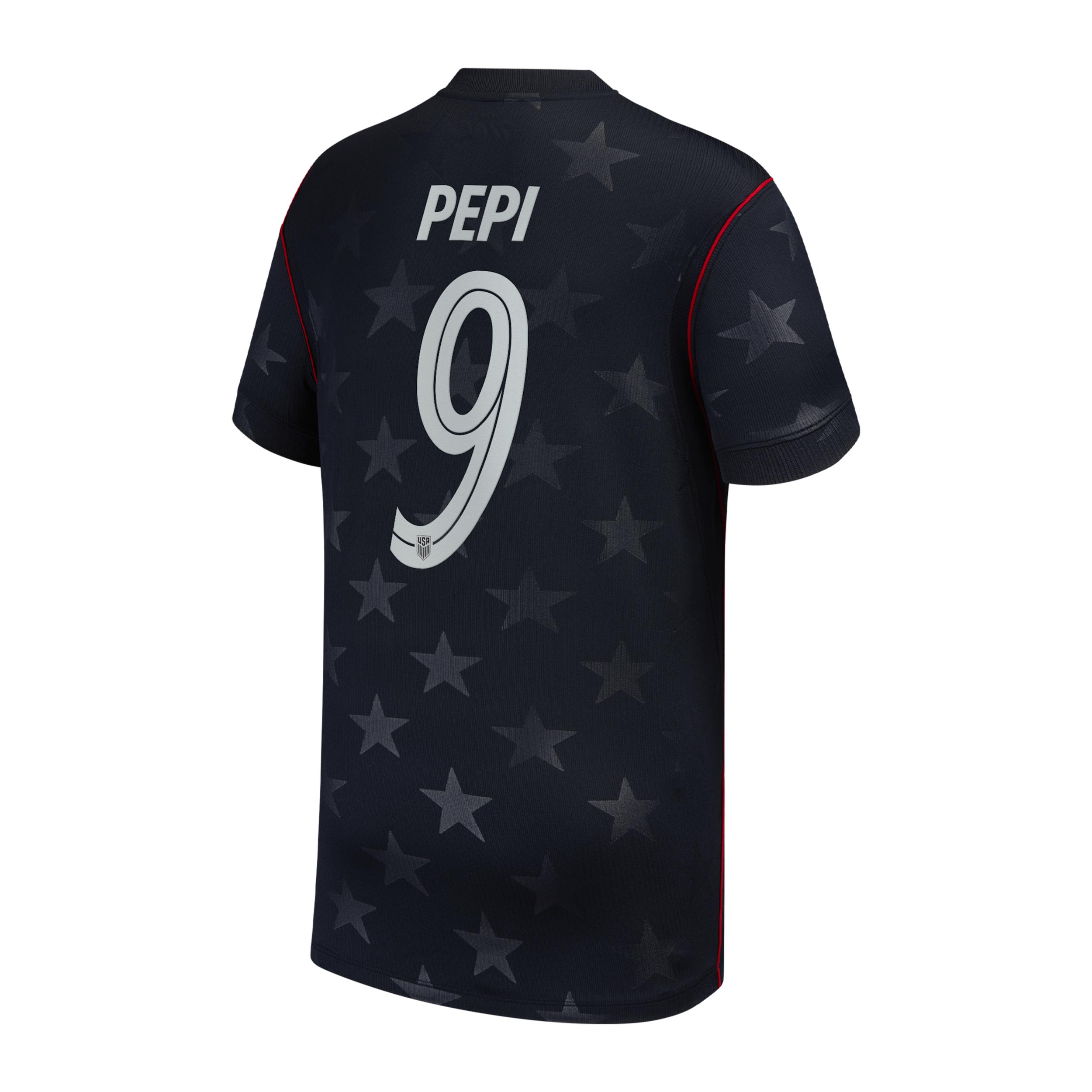 Ricardo Pepi USMNT 2026 Stadium Away Big Kids' Nike Dri-FIT Soccer Jersey by NIKE