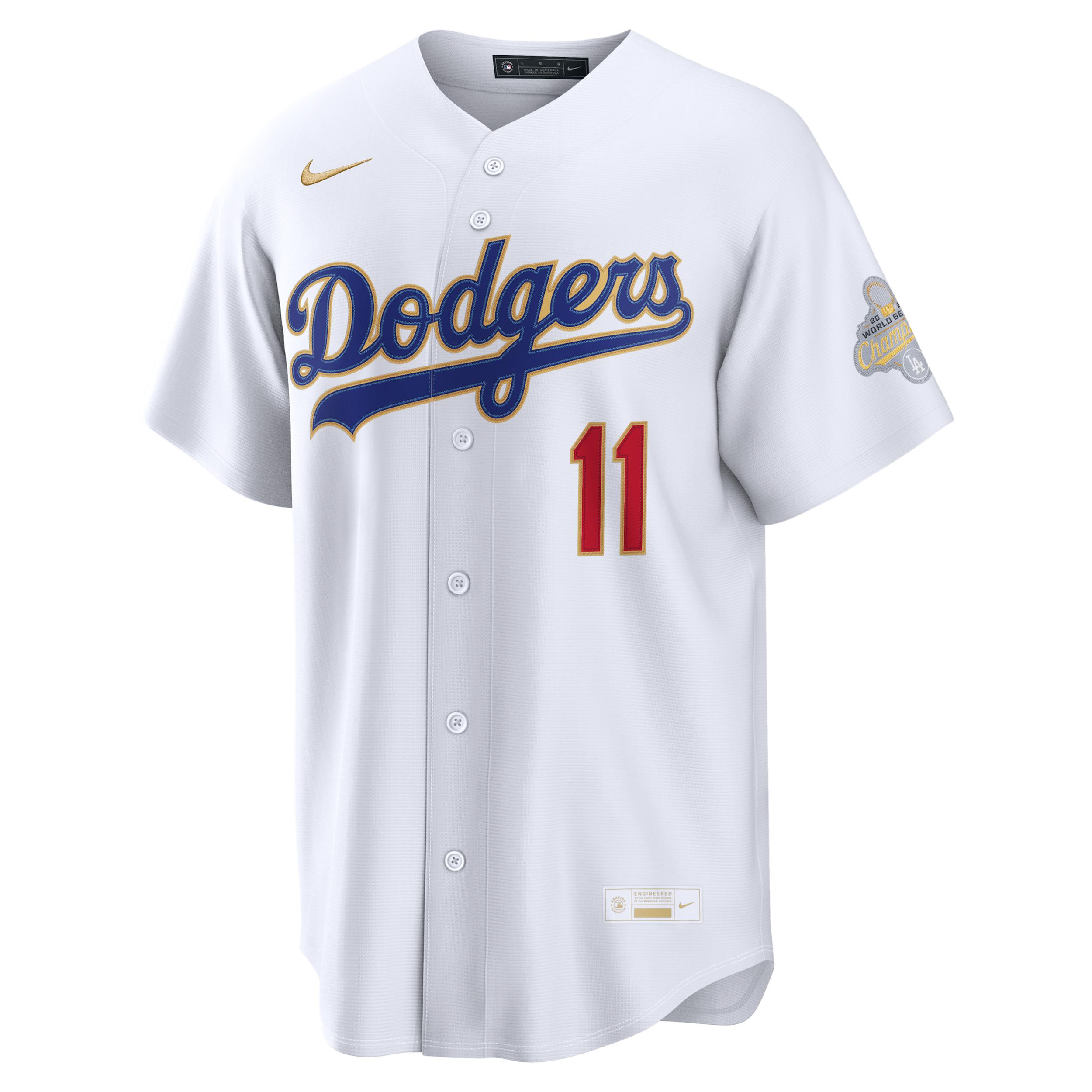 Roki Sasaki Los Angeles Dodgers 2025 World Series Champion Gold Series Nike Men's MLB Stadium Jersey by NIKE