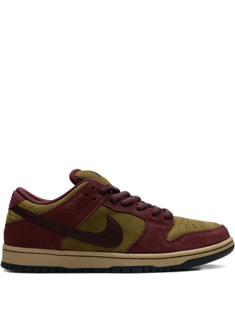 SB Dunk Low "Burgundy Crush/Olive Flak" sneakers by NIKE