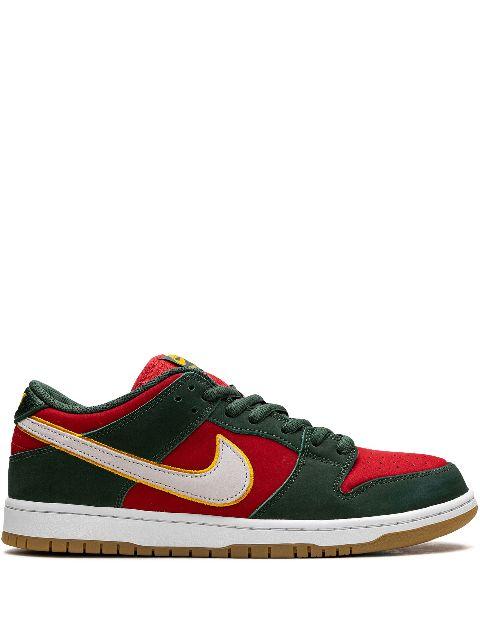 SB Dunk "Seattle Sonics - "Fir/Fire Red/University Gold" sneakers by NIKE