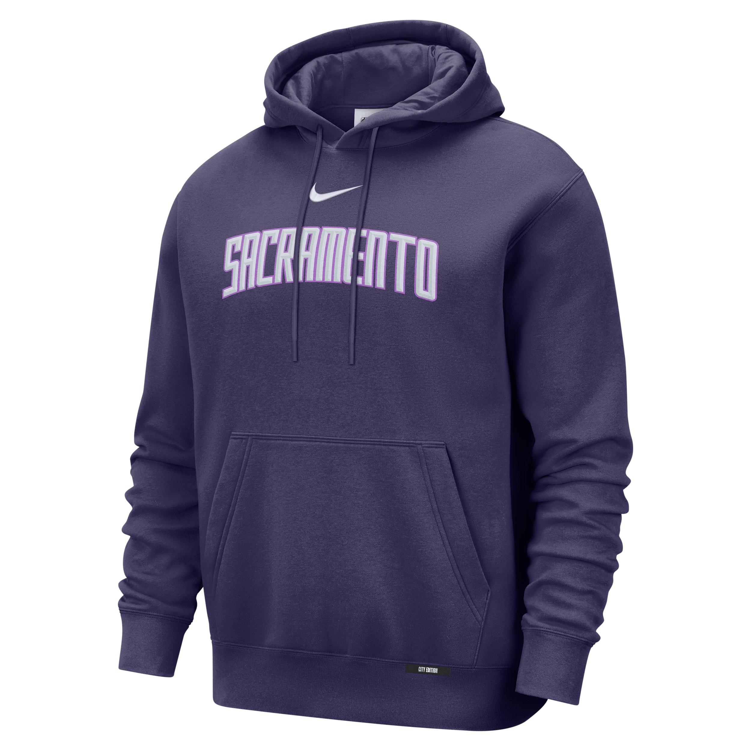 Sacramento Kings City Edition Nike Men's Basketball Club Pull-Over Hoodie by NIKE
