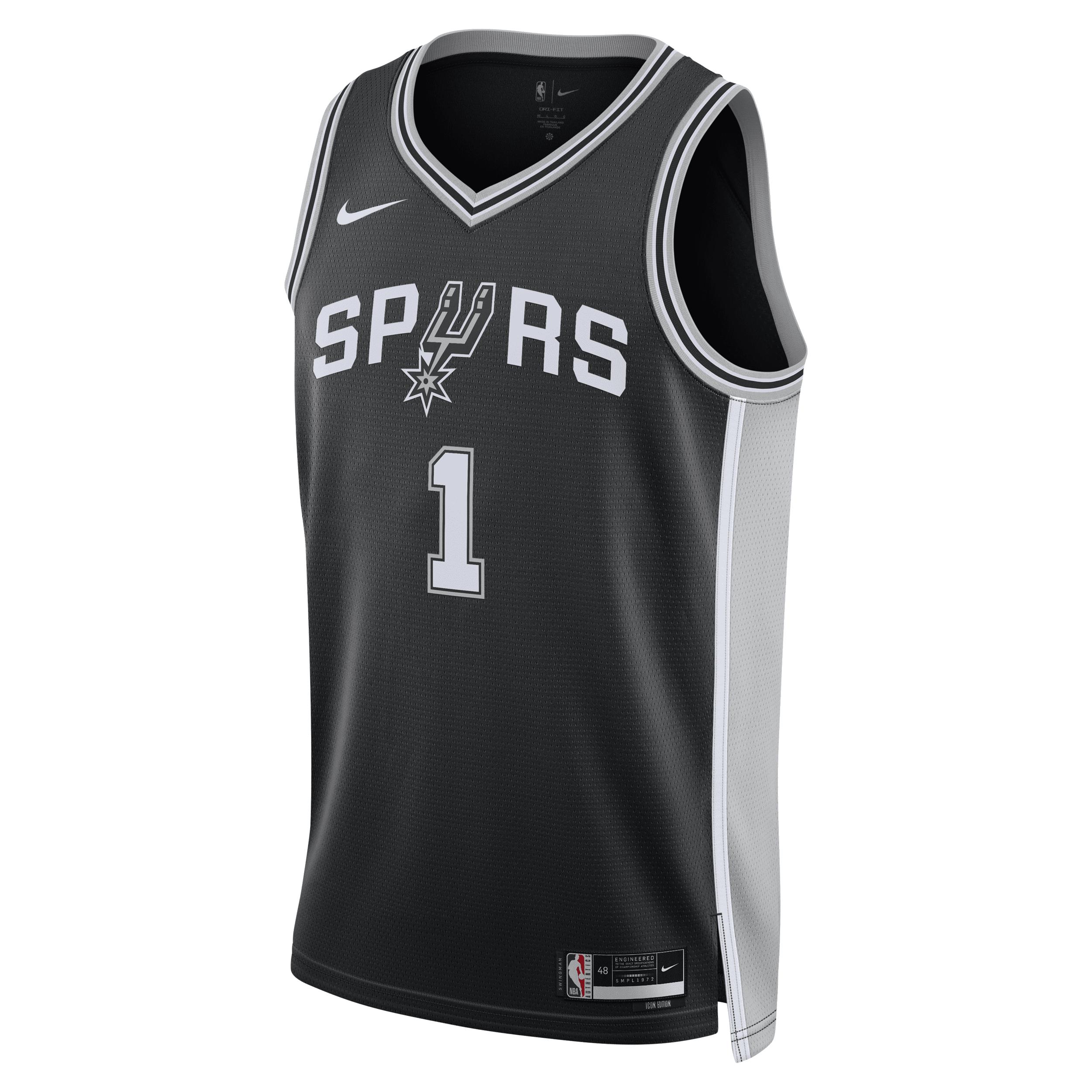 San Antonio Spurs Icon Edition 2022/23 "Victor Wembanyama" Nike Men's Dri-FIT NBA Swingman Jersey by NIKE