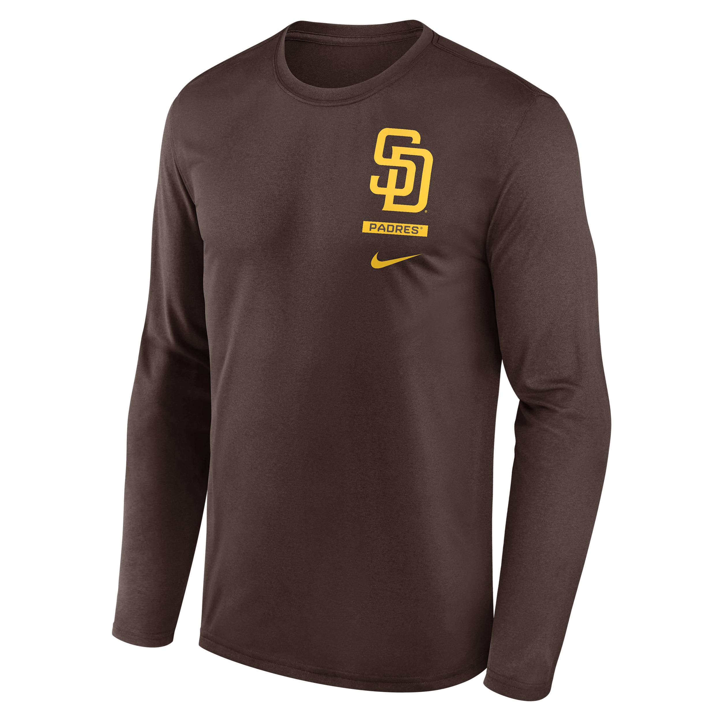 San Diego Padres 2-Hit Legend Nike Men's Dri-FIT MLB Long-Sleeve T-Shirt by NIKE