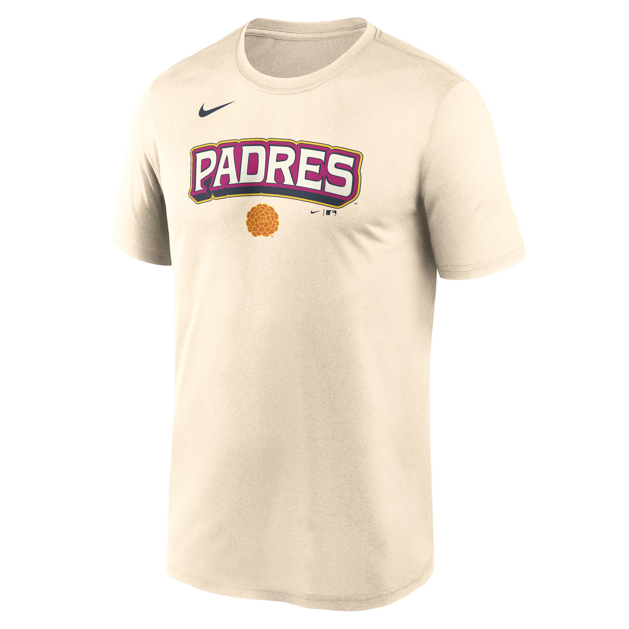 San Diego Padres City Connect Team Phrase Script Nike Men's Dri-FIT MLB T-Shirt by NIKE