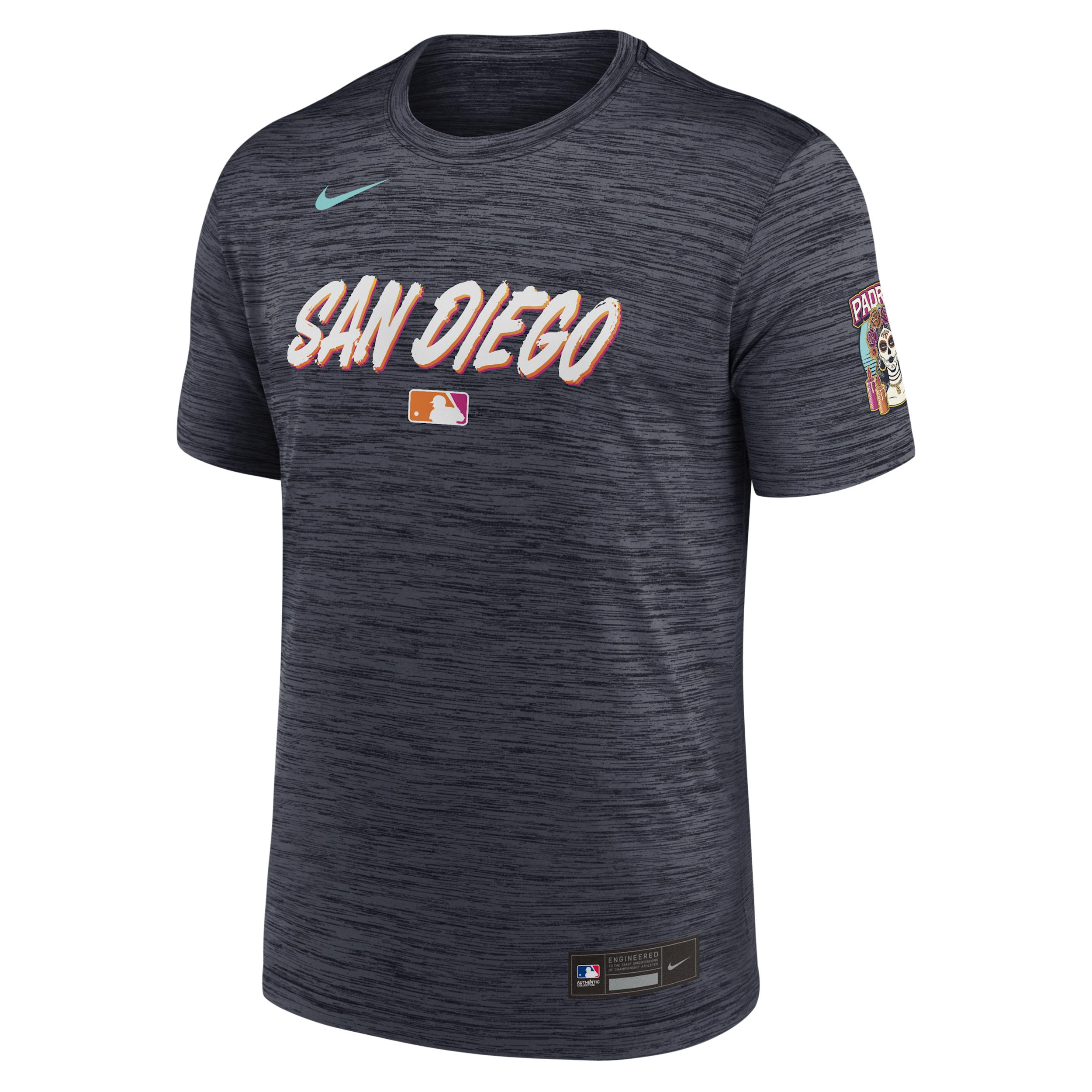 San Diego Padres City Connect Velocity Nike Men's Dri-FIT MLB T-Shirt by NIKE