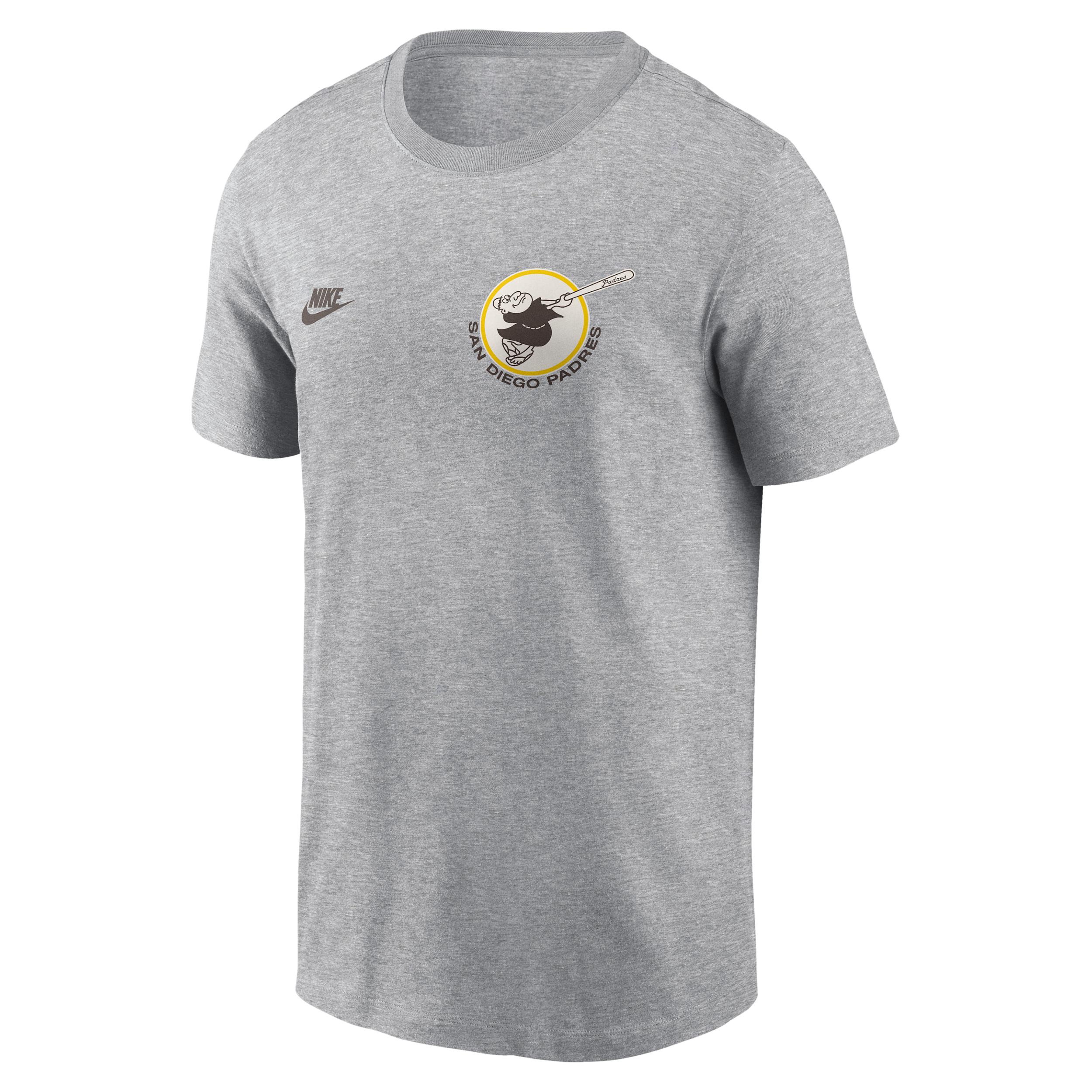 San Diego Padres Cooperstown 2-Hit Large Logo Nike Men's MLB T-Shirt by NIKE