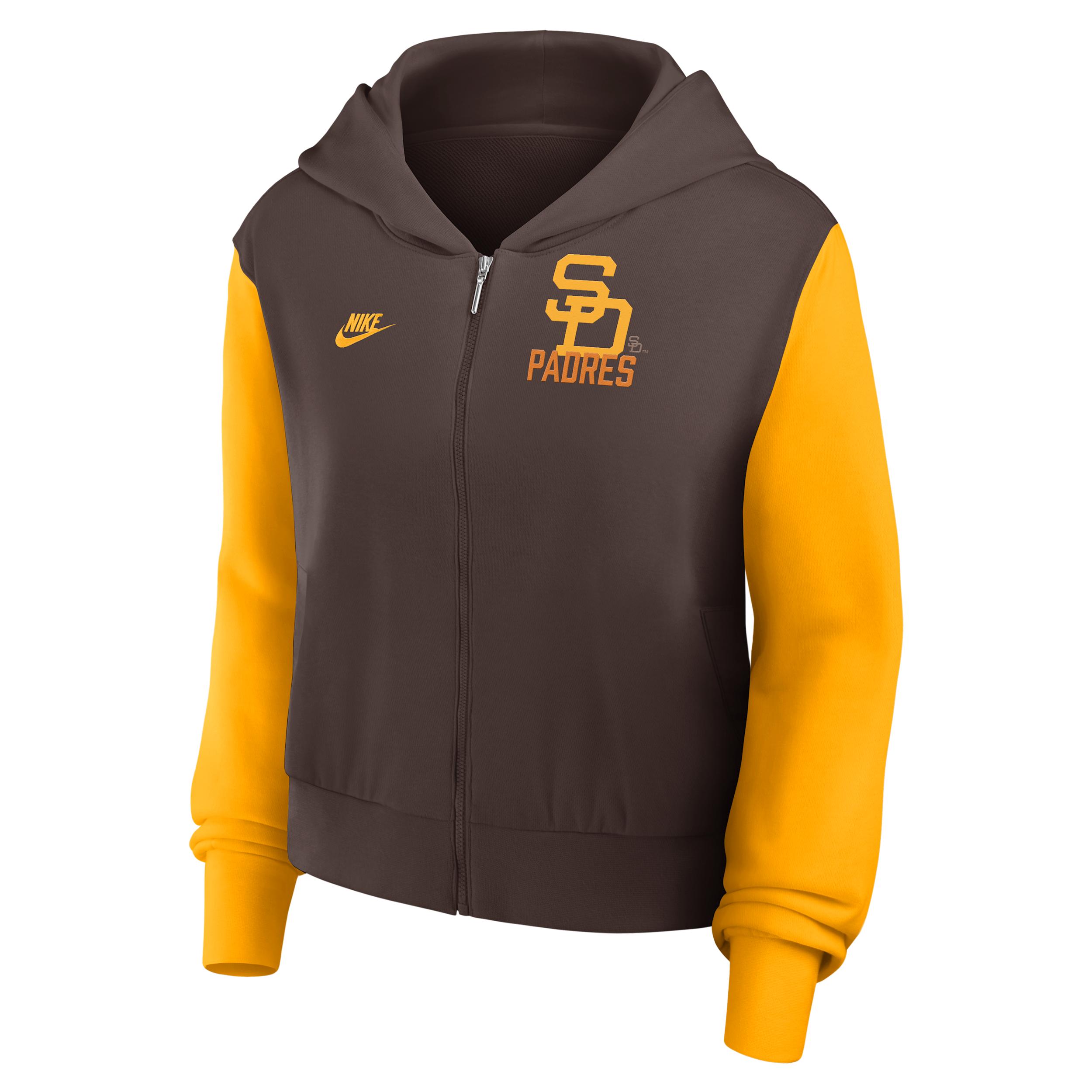 San Diego Padres Cooperstown Nike Women's MLB Full-Zip Hoodie by NIKE