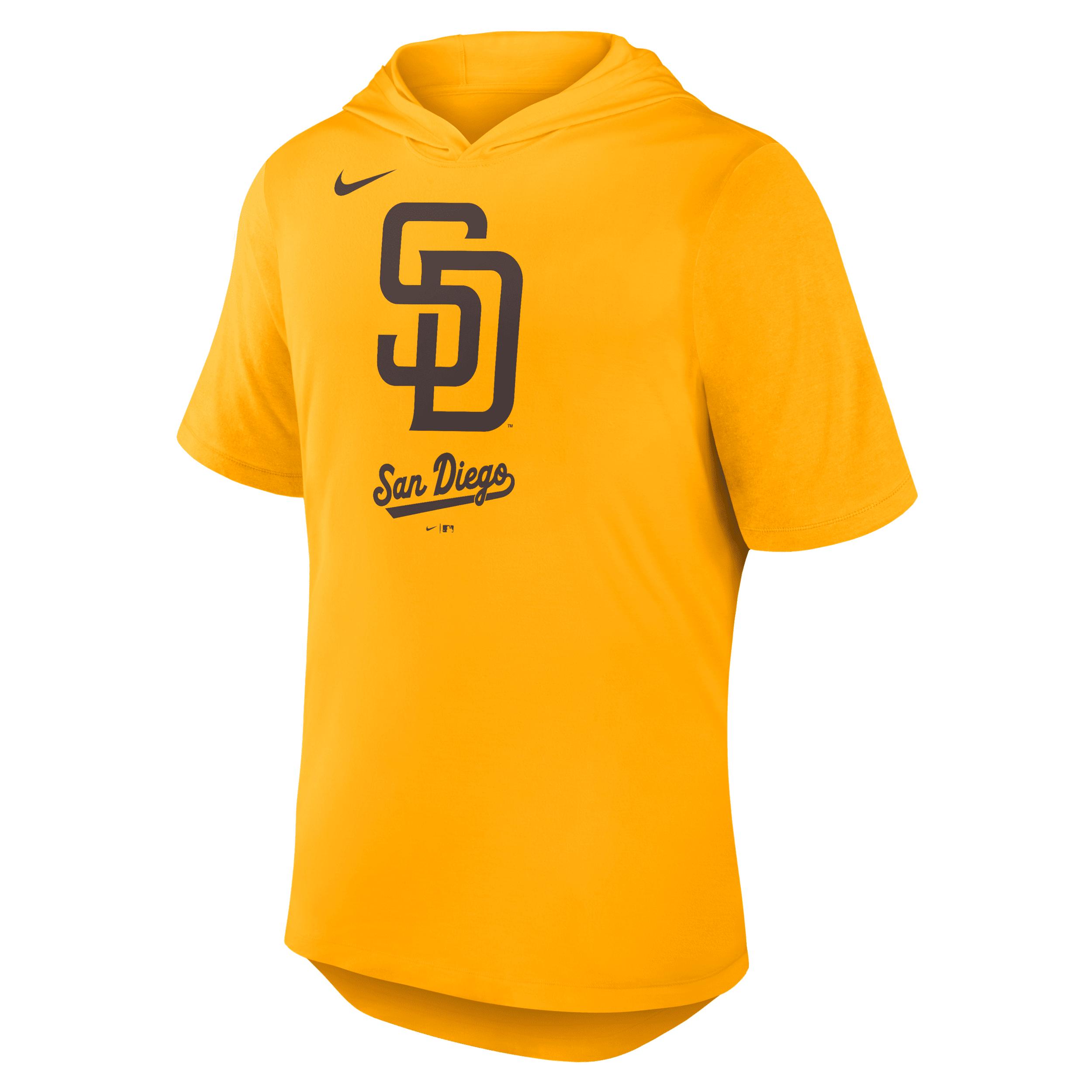 San Diego Padres Logo Nike Men's Dri-FIT MLB Hooded T-Shirt by NIKE