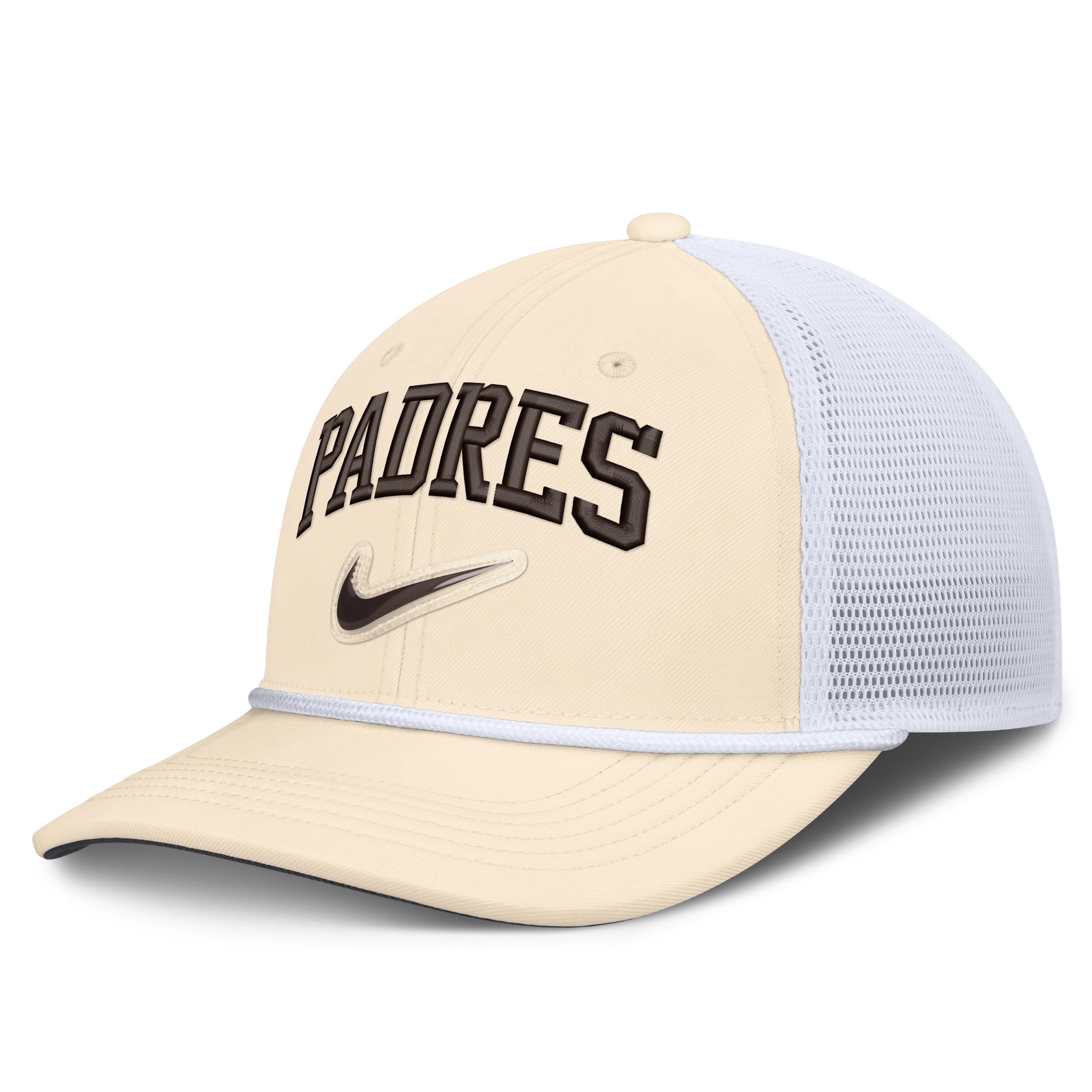 San Diego Padres Rise Nike Men's Dri-FIT MLB Trucker Adjustable Hat by NIKE