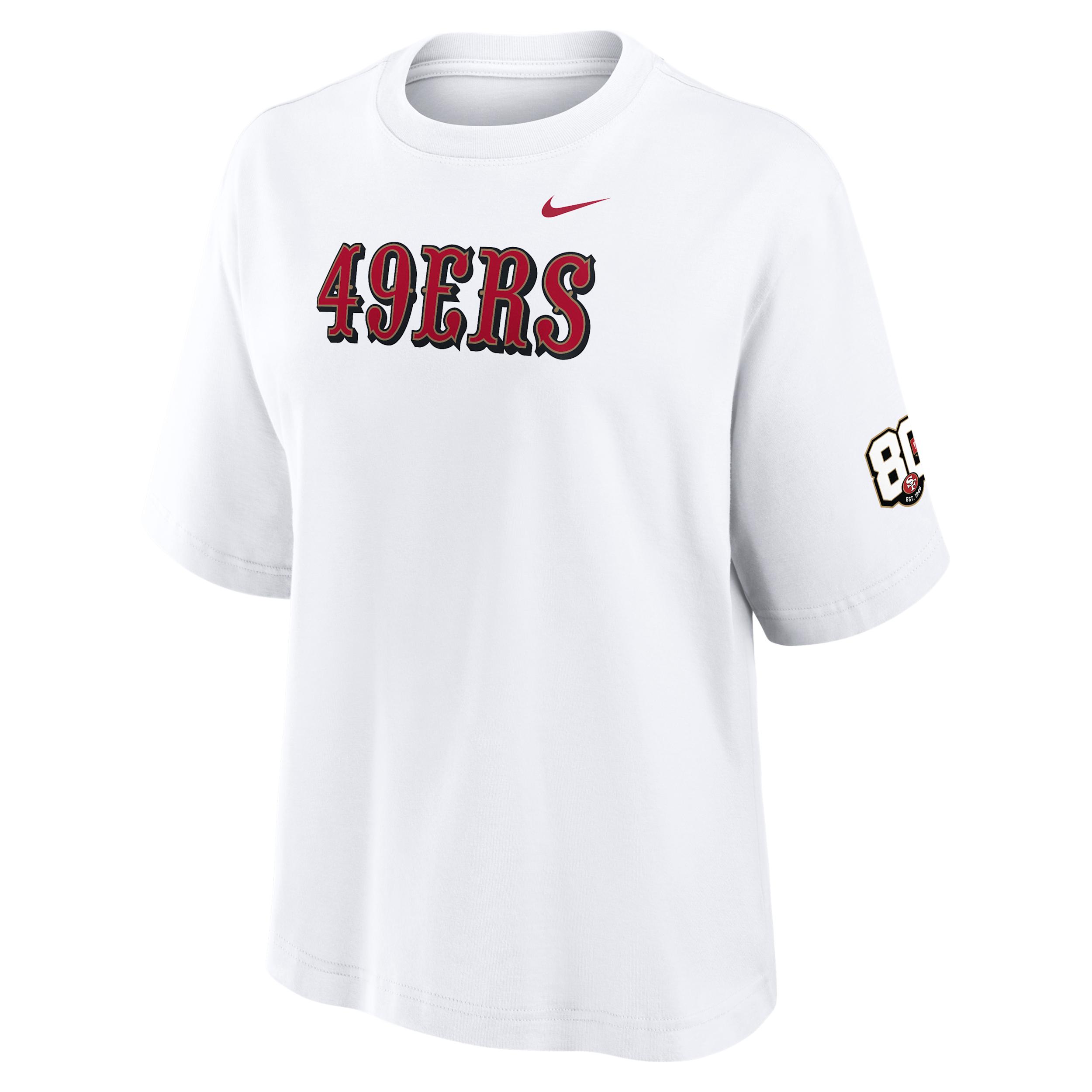 San Francisco 49ers 80th Anniversary Boxy Nike Women's NFL T-Shirt by NIKE