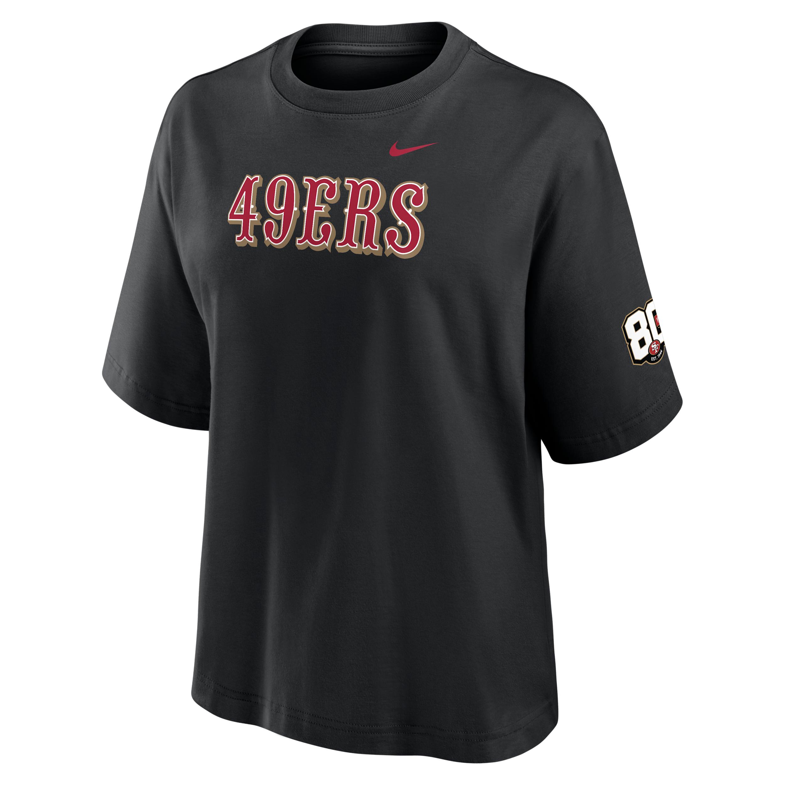 San Francisco 49ers 80th Anniversary Boxy Nike Women's NFL T-Shirt by NIKE