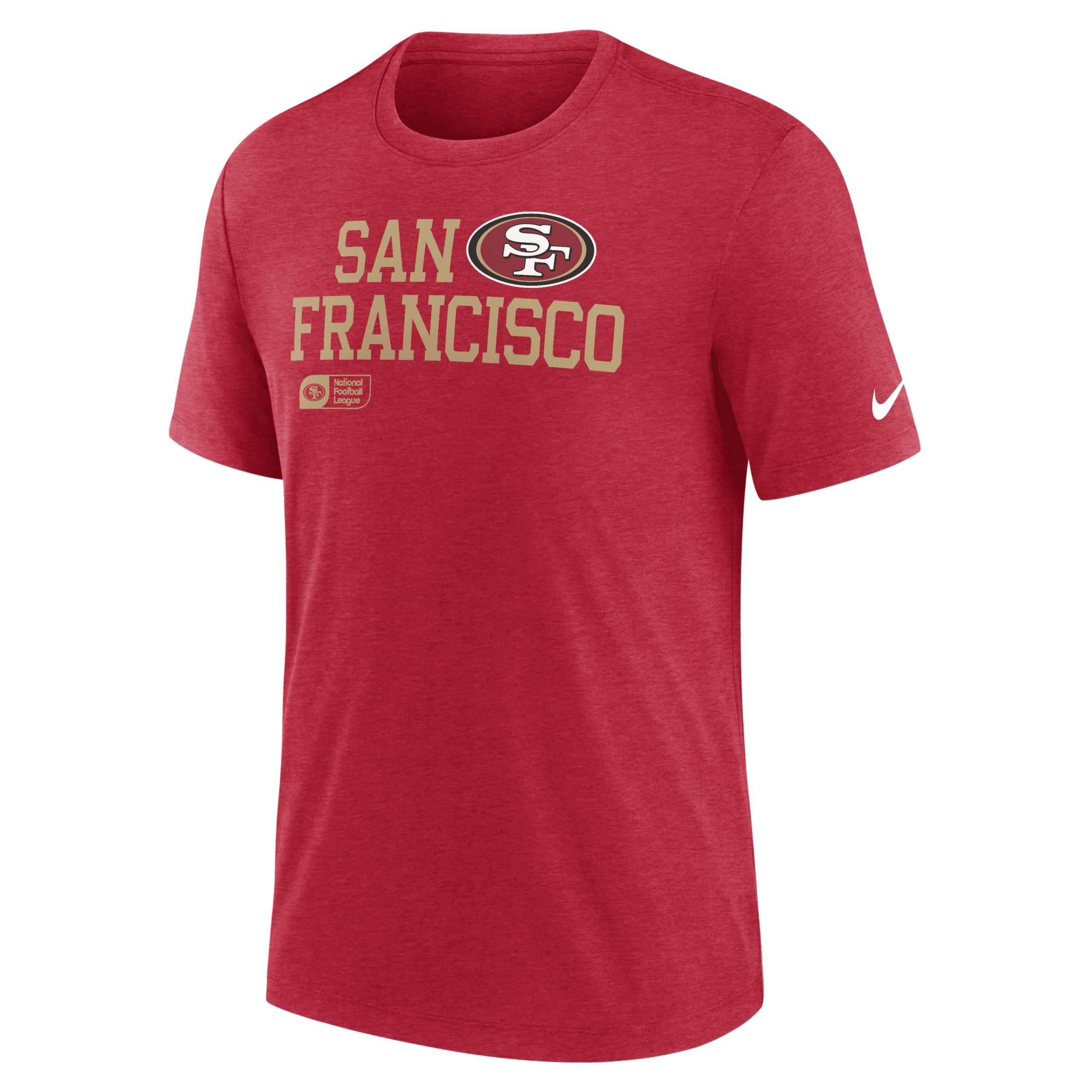San Francisco 49ers Overlap Lockup Nike Men's NFL T-Shirt by NIKE