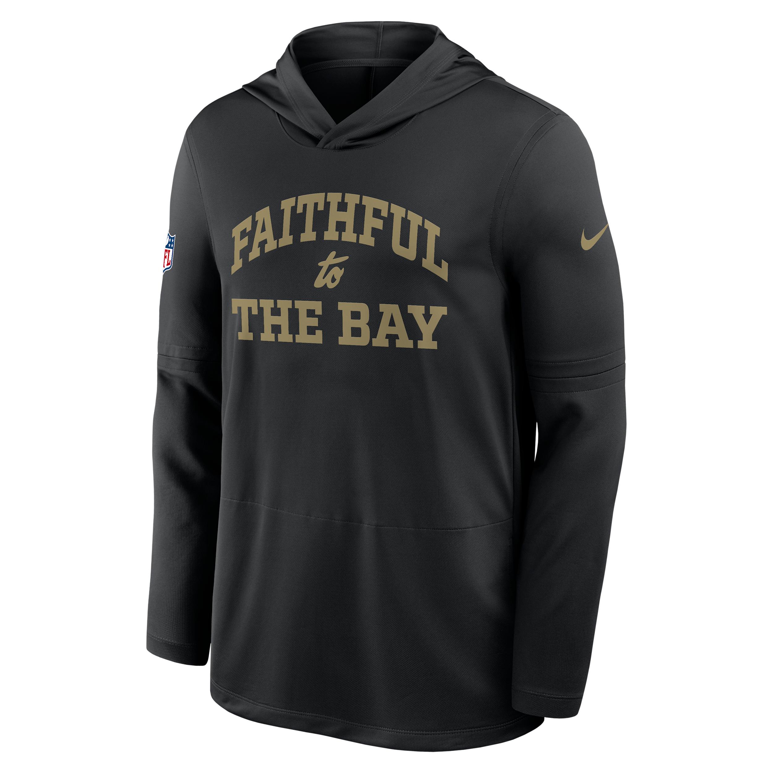 San Francisco 49ers Rivalries Collection Sideline Nike Men's Dri-FIT NFL Long-Sleeve Hooded Top by NIKE