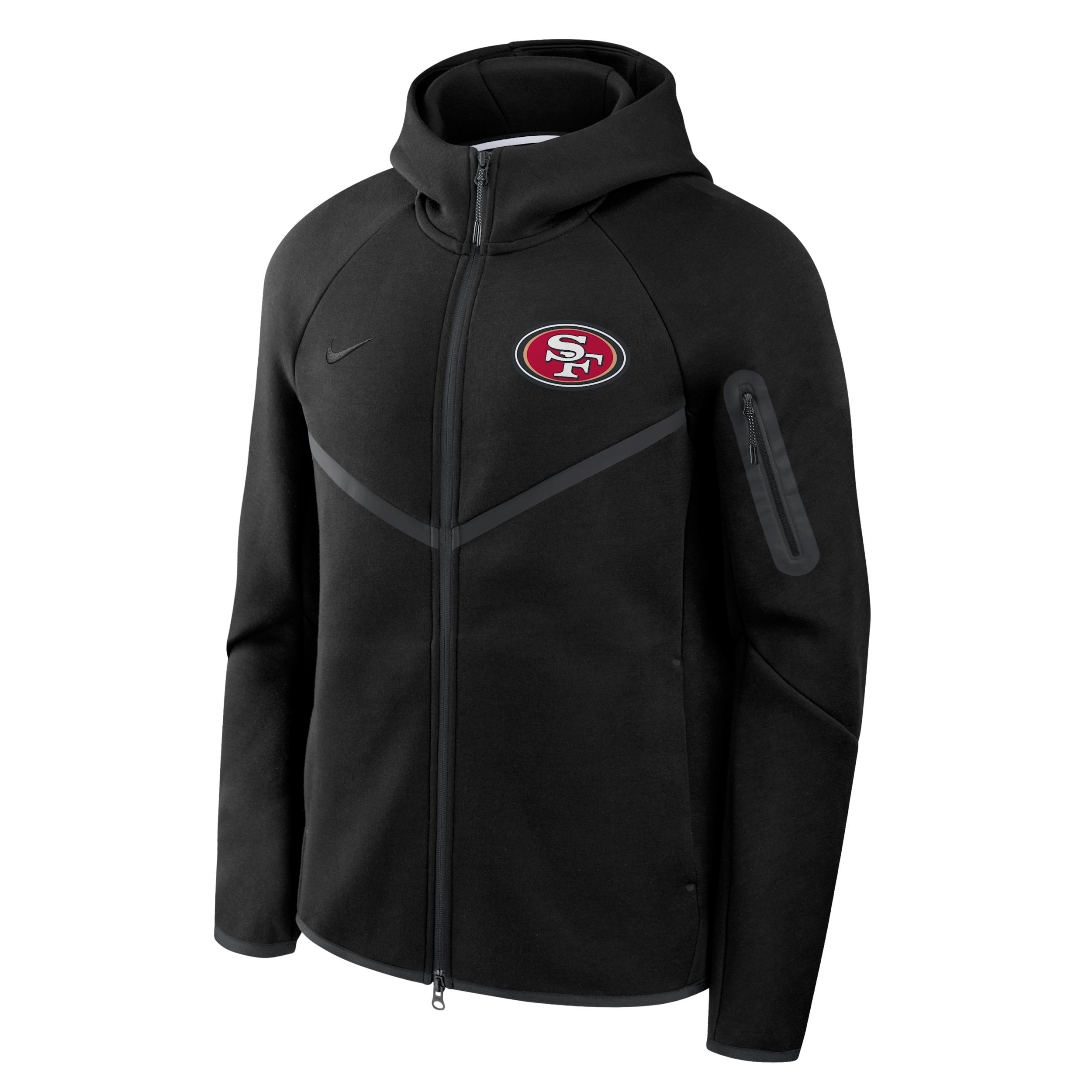 San Francisco 49ers Tech Fleece Windrunner Nike Men's NFL Full-Zip Hooded Jacket by NIKE