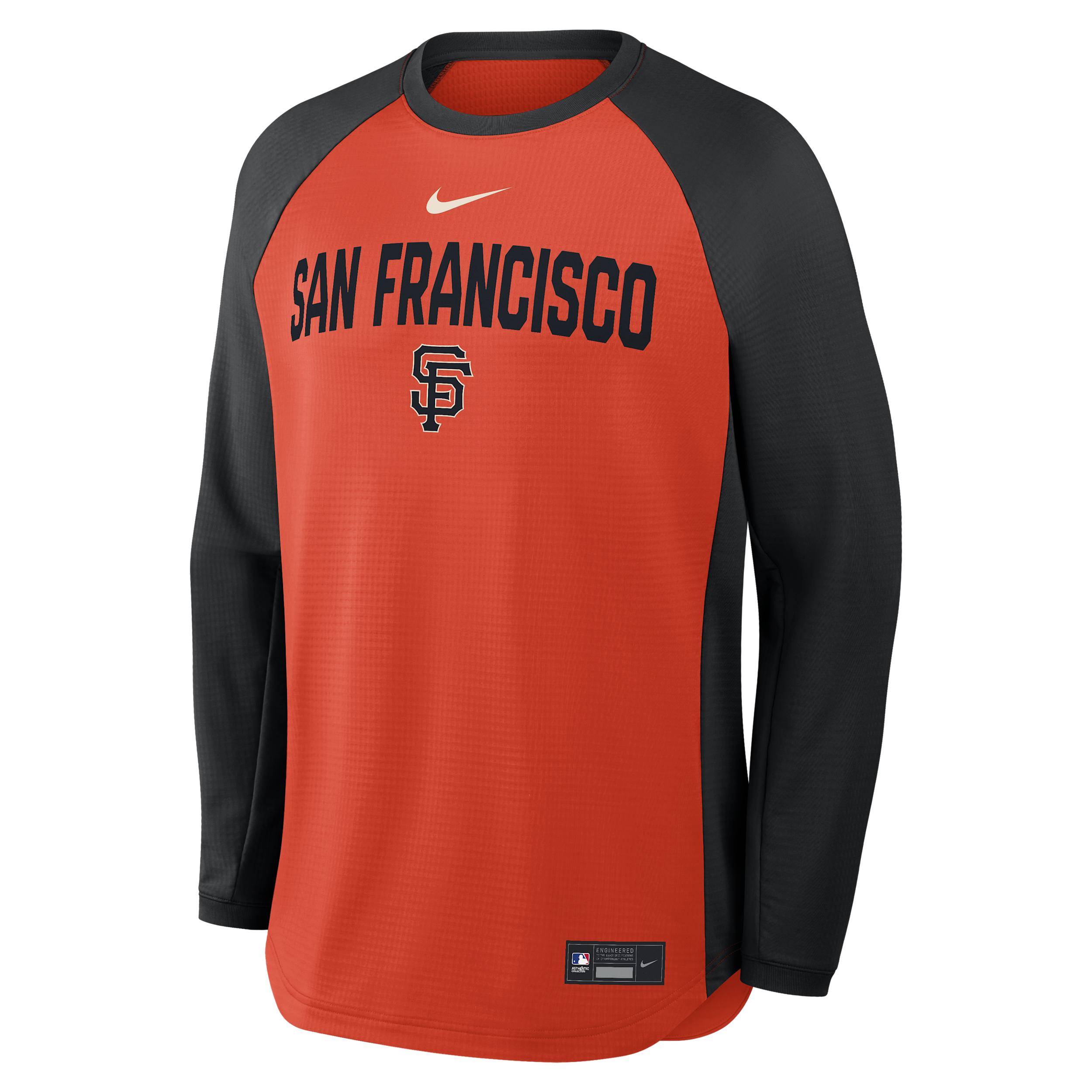 San Francisco Giants Authentic Collection Nike Men's Dri-FIT Pullover Crew by NIKE