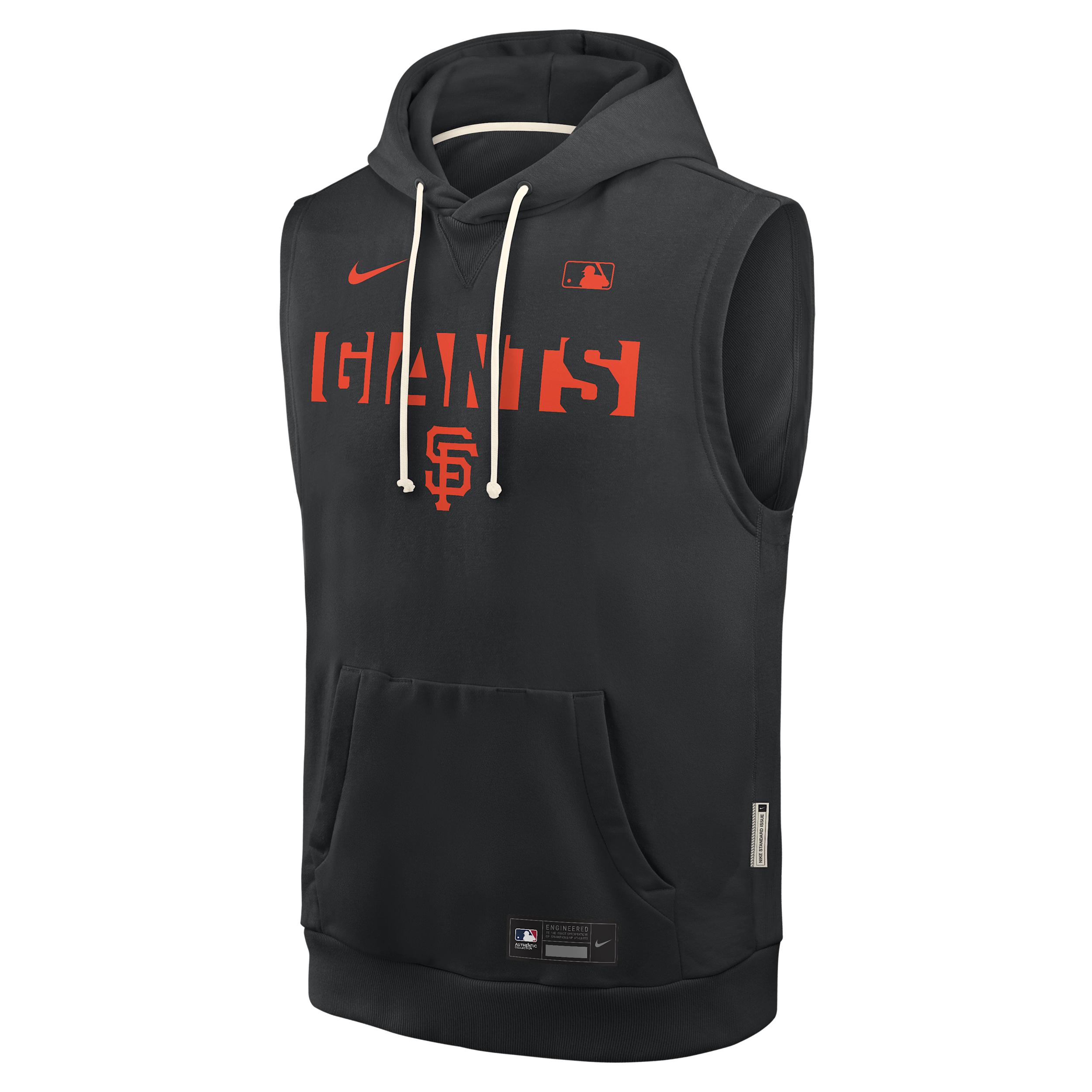 San Francisco Giants Authentic Collection Standard Issue Nike Men's Dri-FIT MLB Sleeveless Pullover Hoodie by NIKE