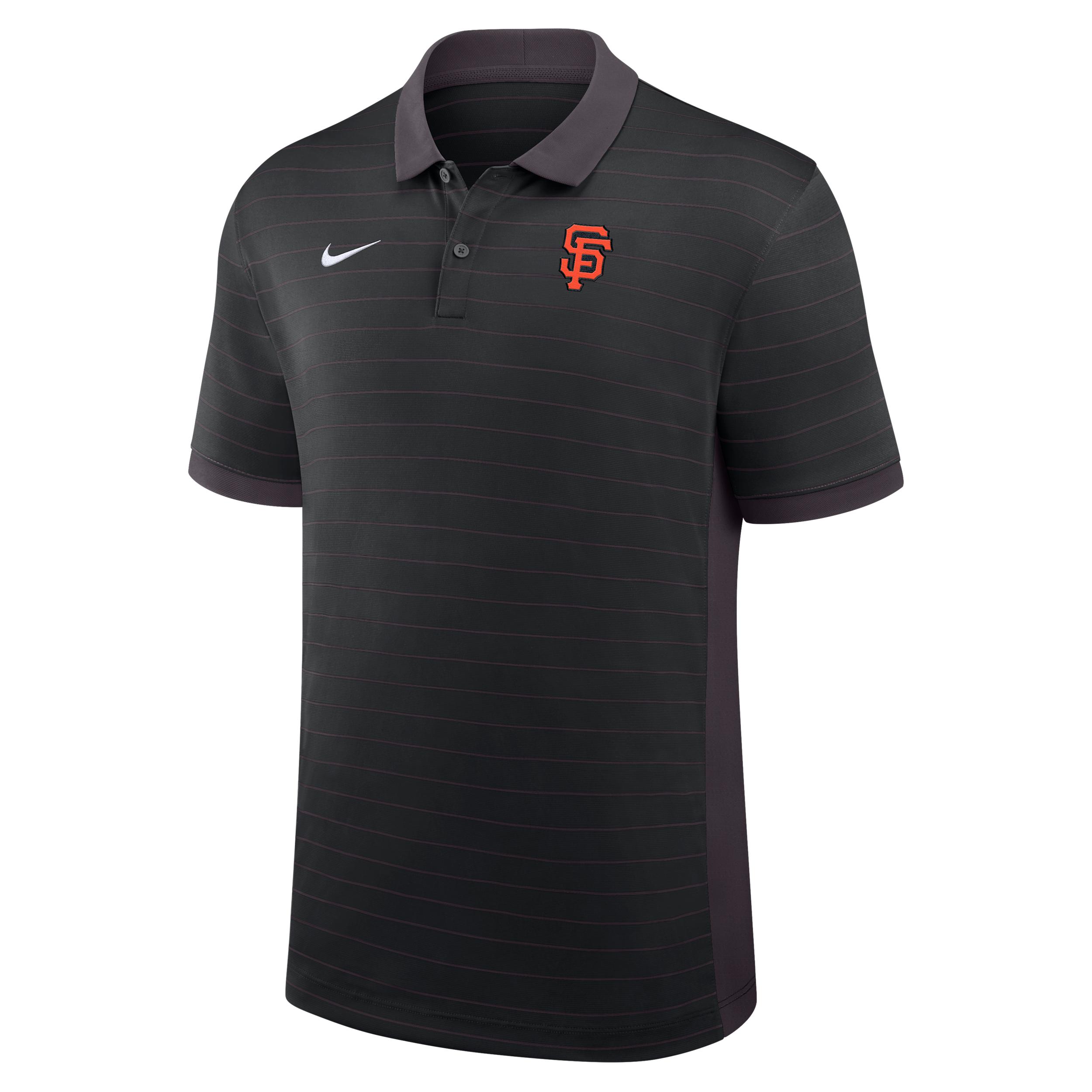 San Francisco Giants Authentic Collection Striped Victory Nike Men's Dri-FIT MLB Polo by NIKE