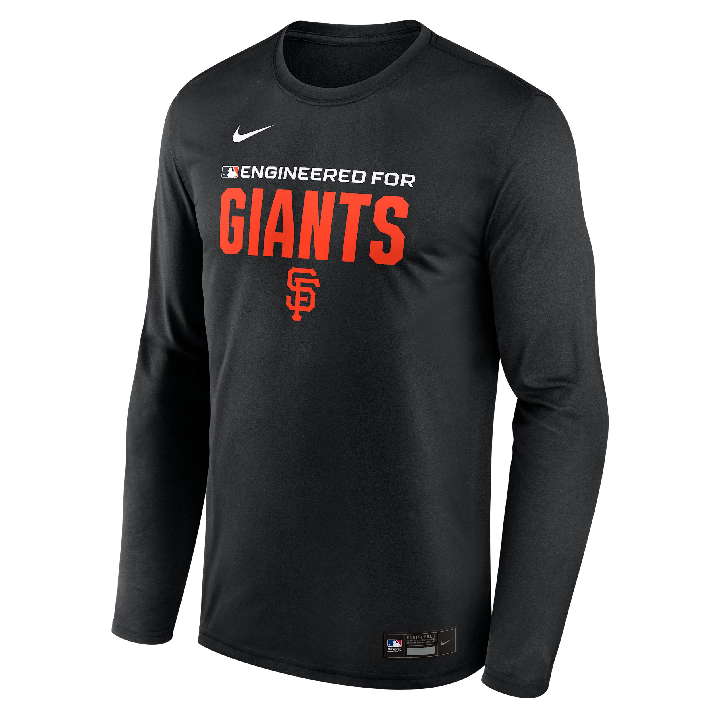 San Francisco Giants Authentic Collection Team Issue Nike Men's Dri-FIT MLB Long-Sleeve T-Shirt by NIKE